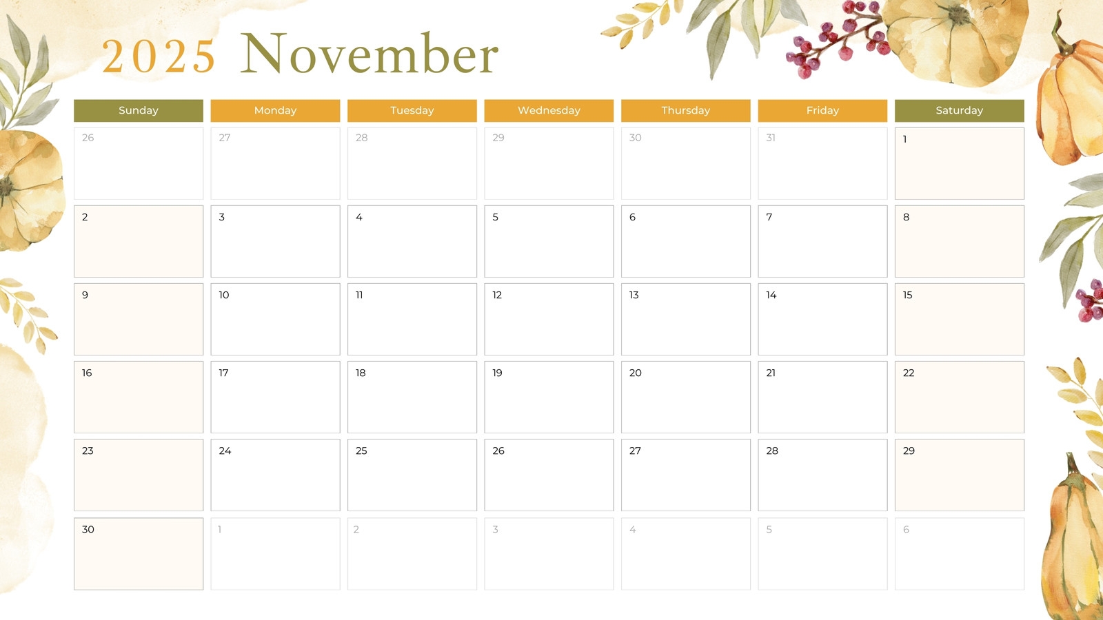 Printable Appointment Calendar November