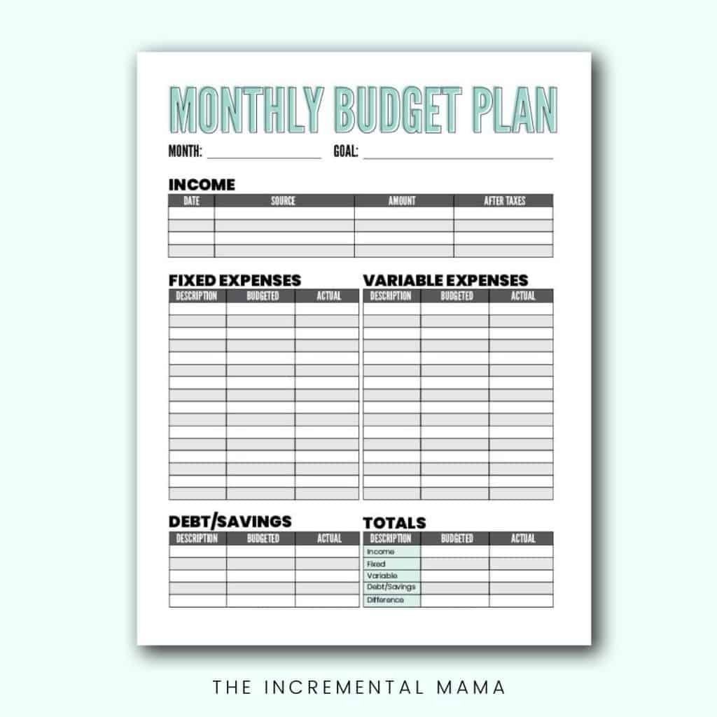 Free Printable Basic Budget Worksheet Pdf