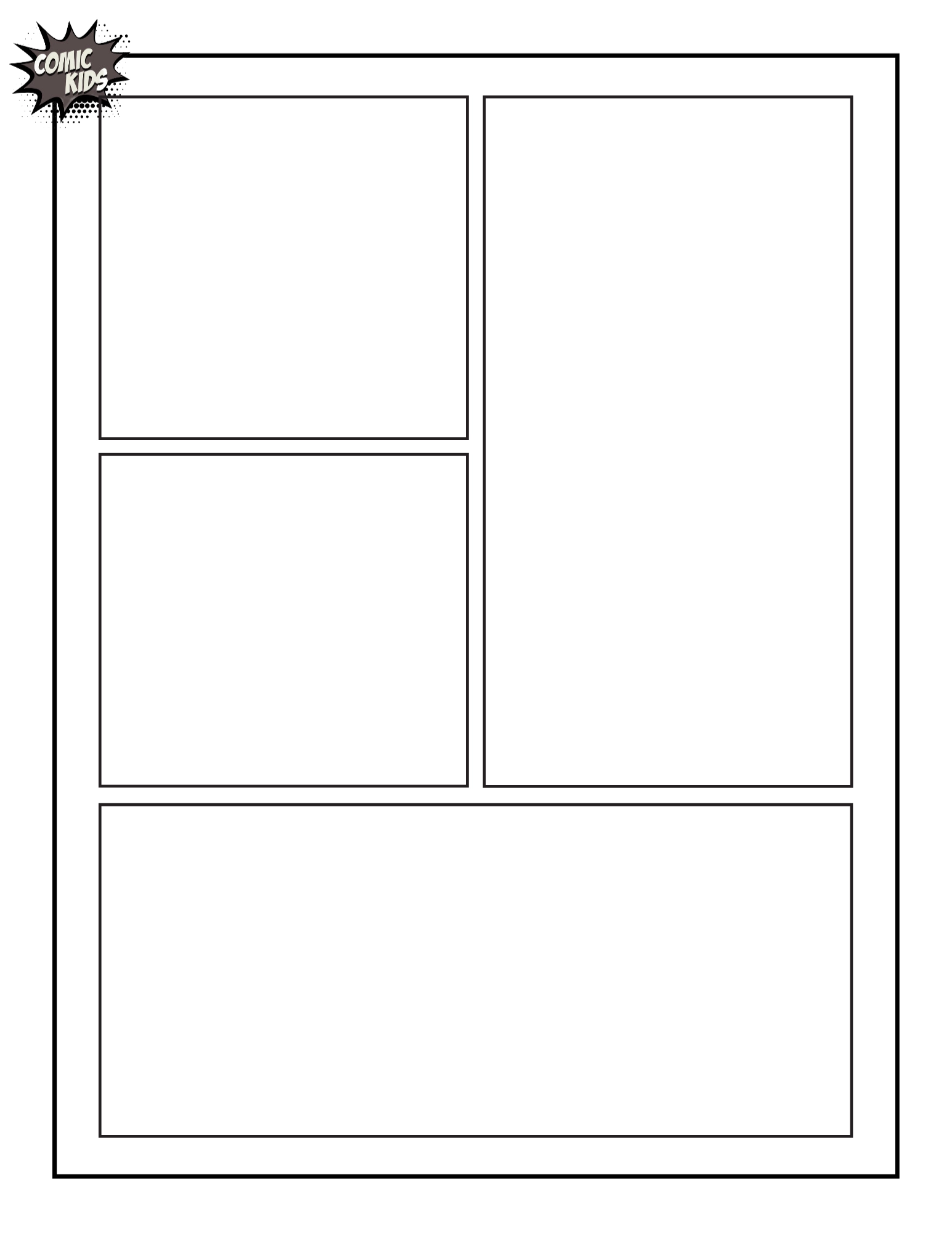 Comic Template Printable