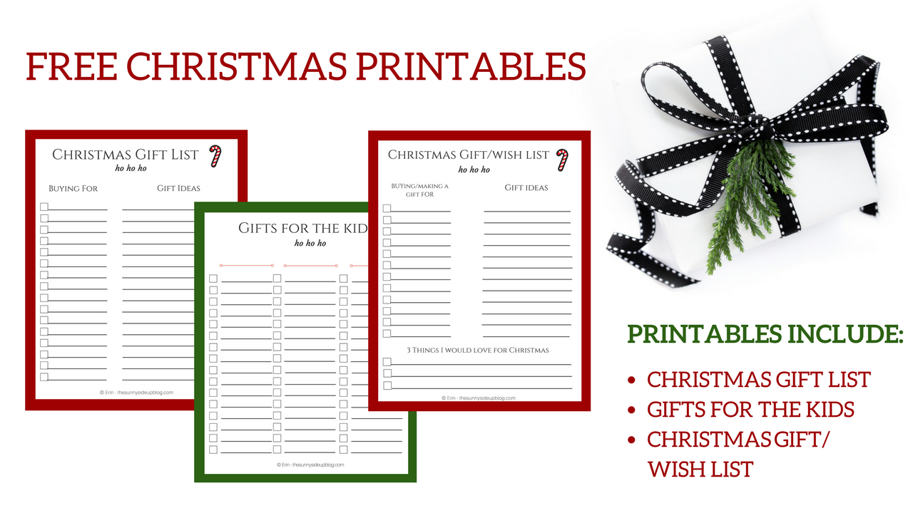 Free Christmas Printables For Organized Gift Giving The Sunny 