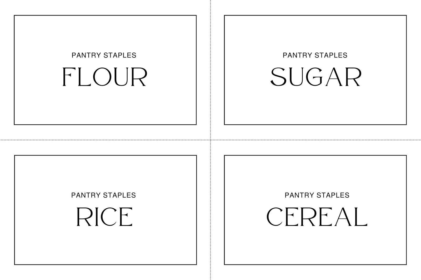 Free Printable Label Template