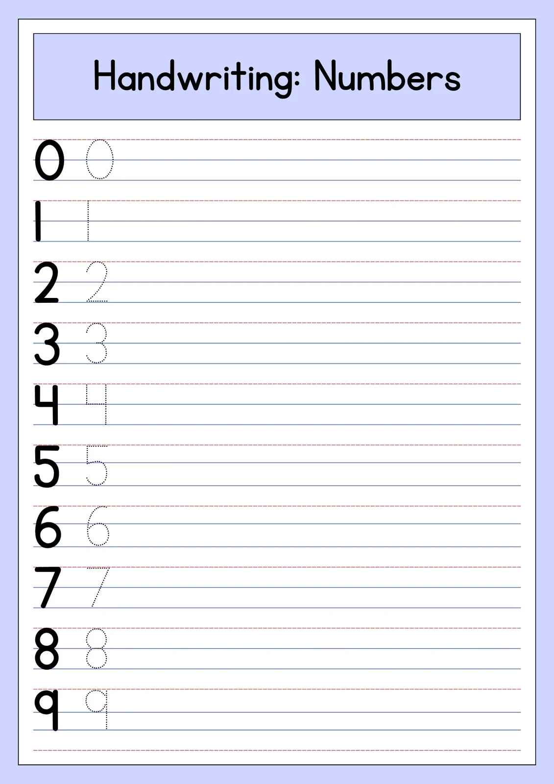Free Printable Handwriting Practice Worksheets