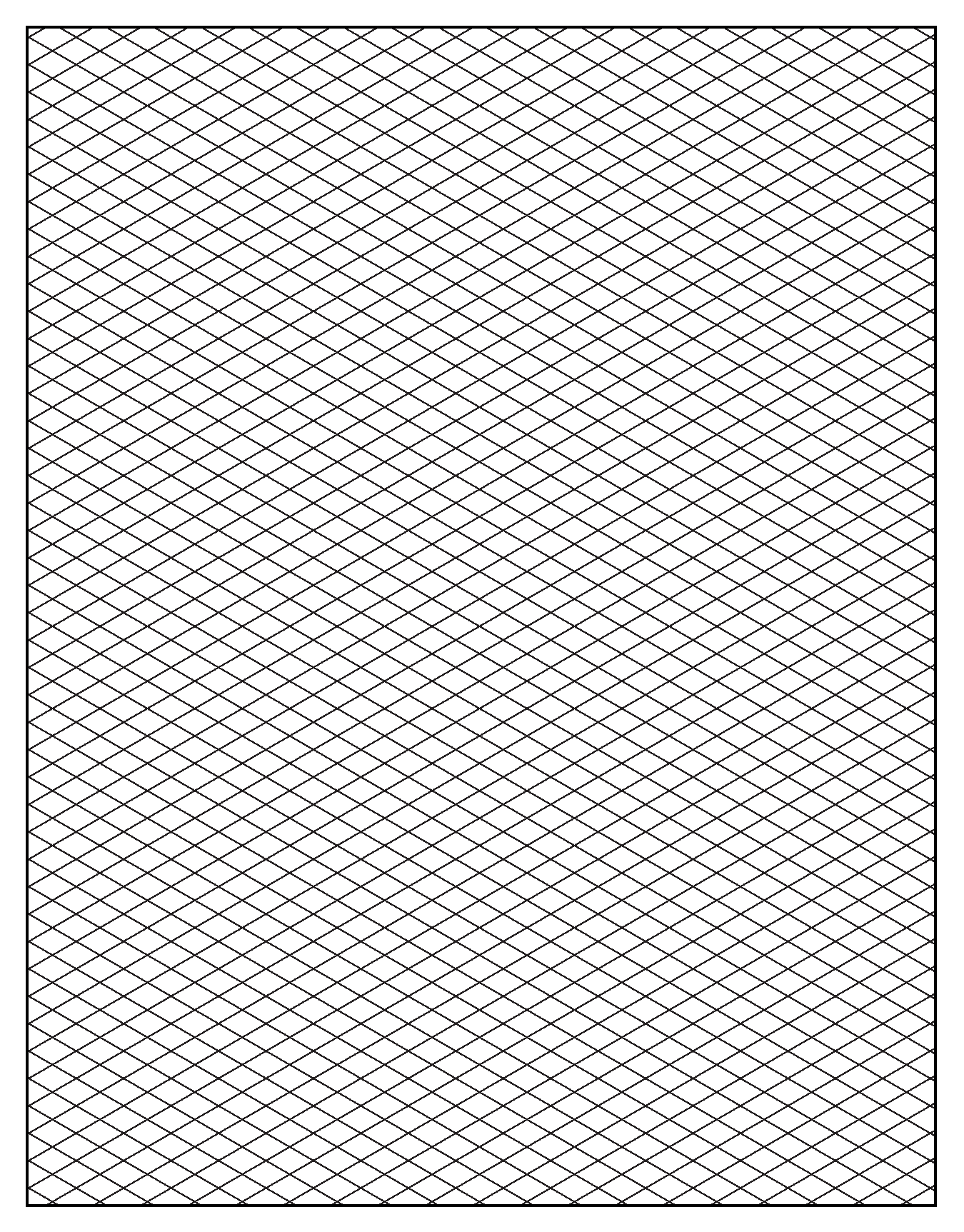 Isometric Grid Paper Printable