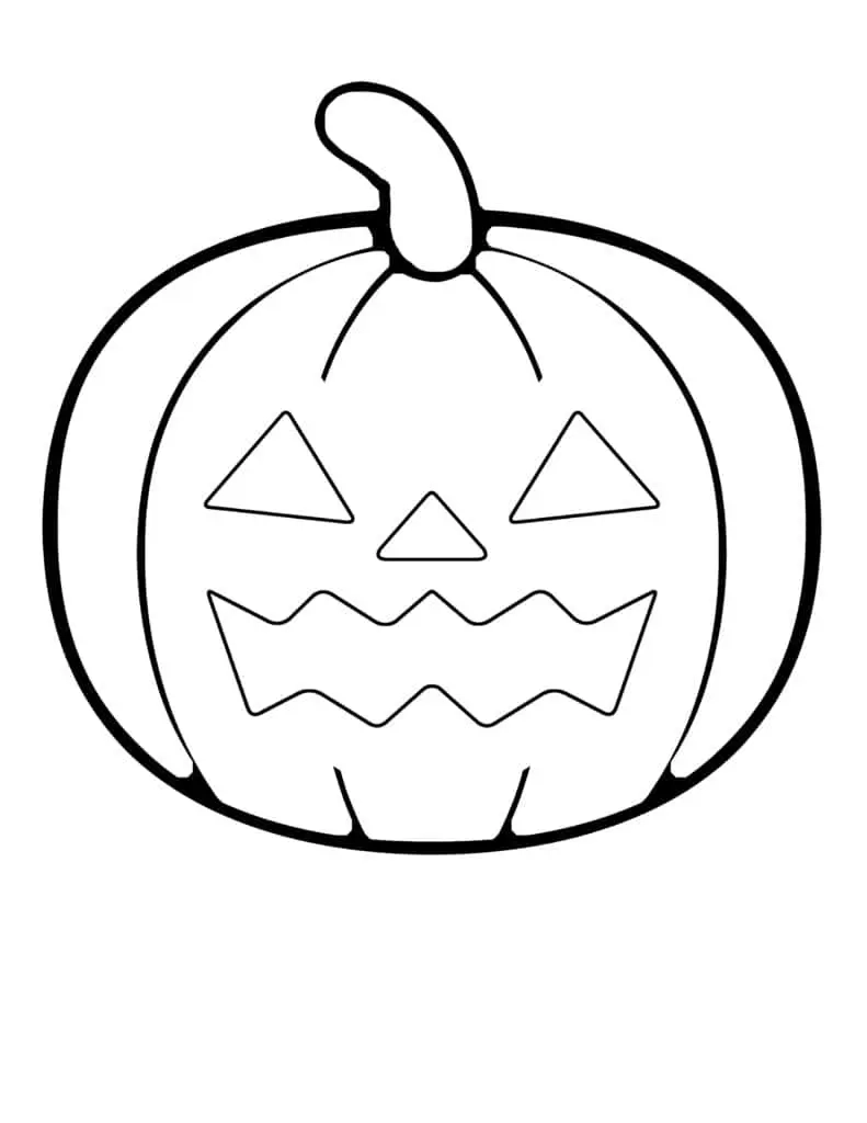 Jack O'lantern Printable Template