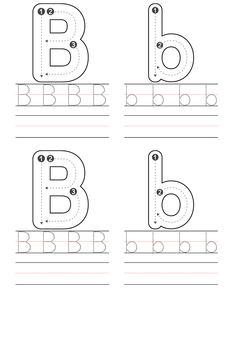 Letter B Worksheets Printable