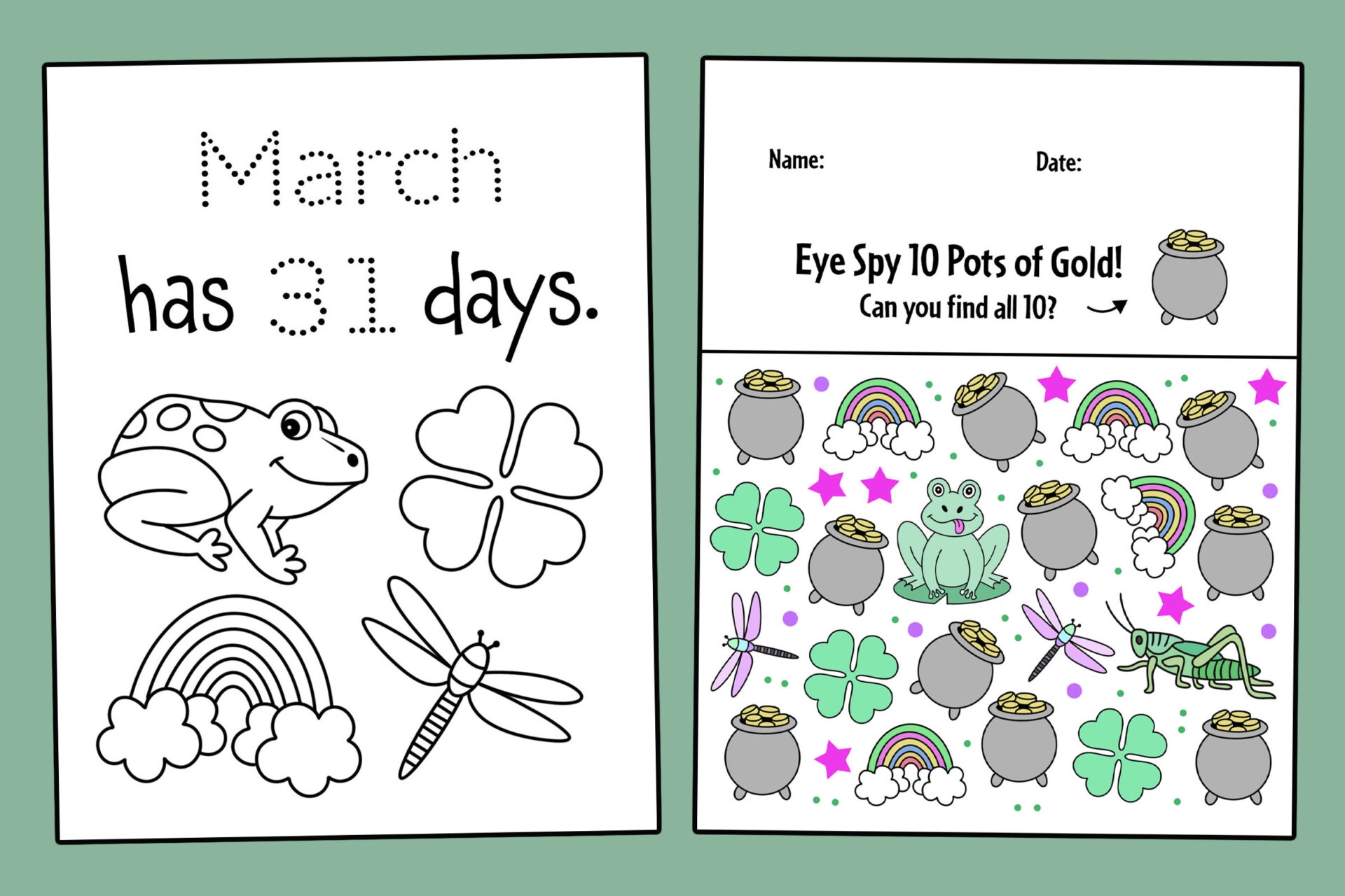 March Printables For Kids