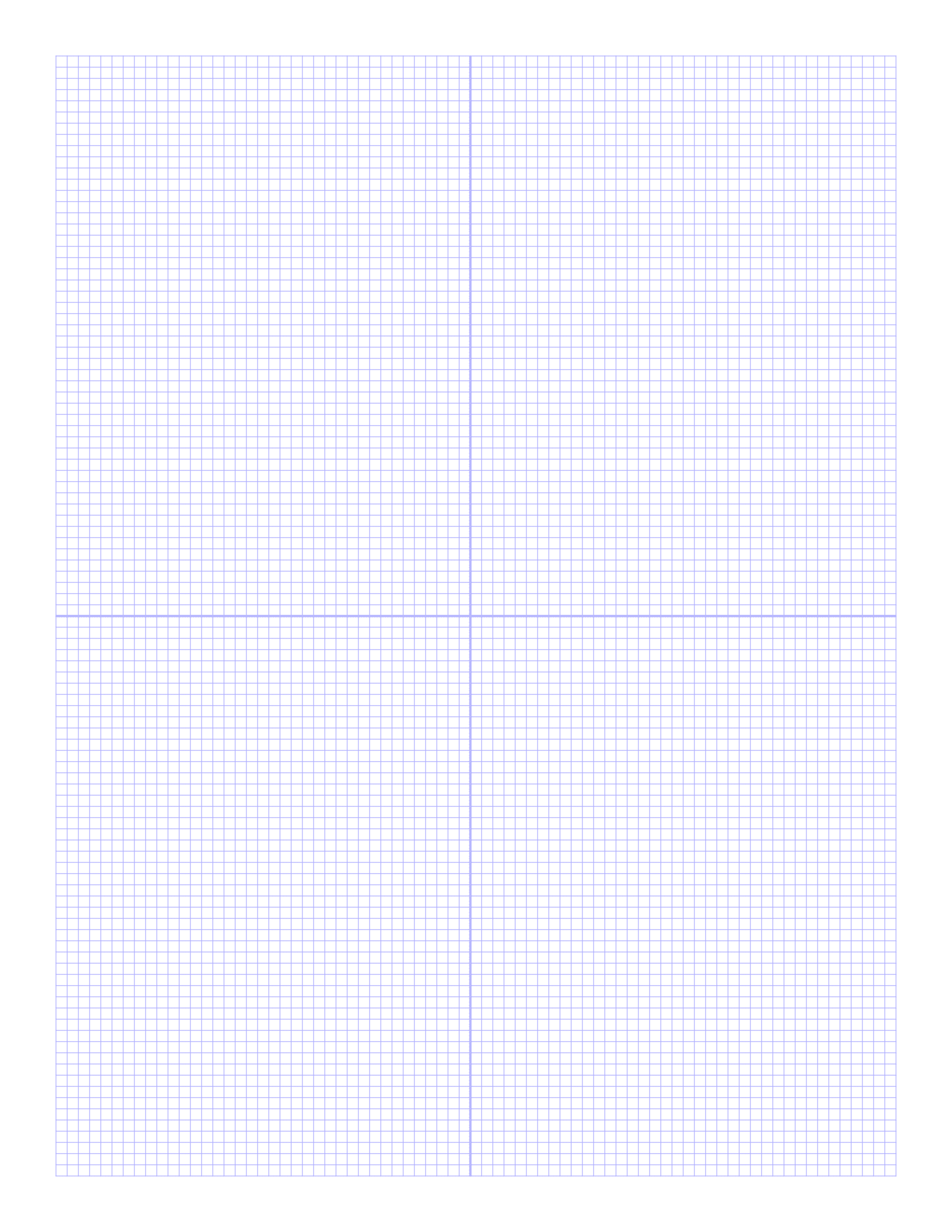 Free Graph Paper Printable 8.5x11 Pdf