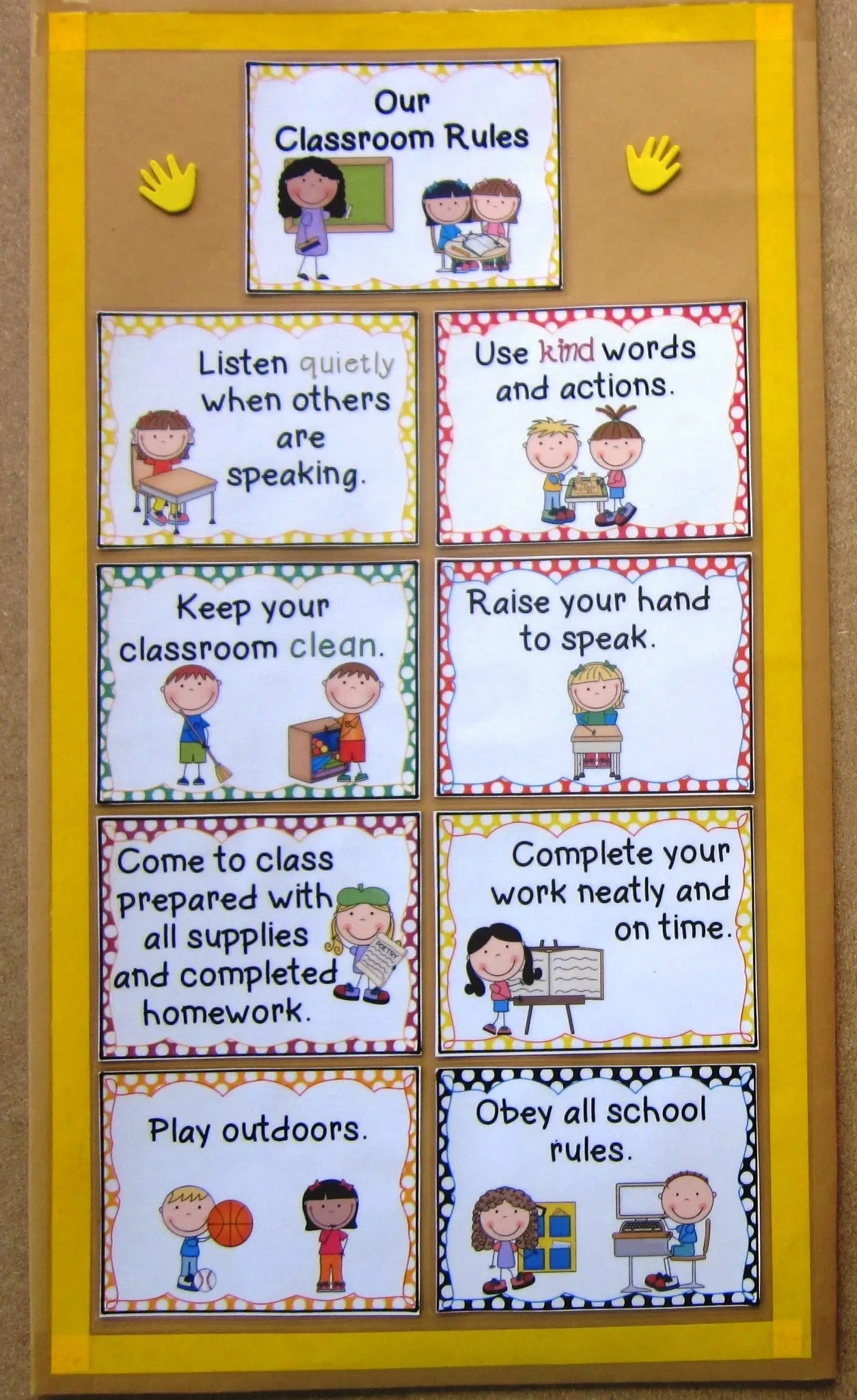 Free Printable Class Rules