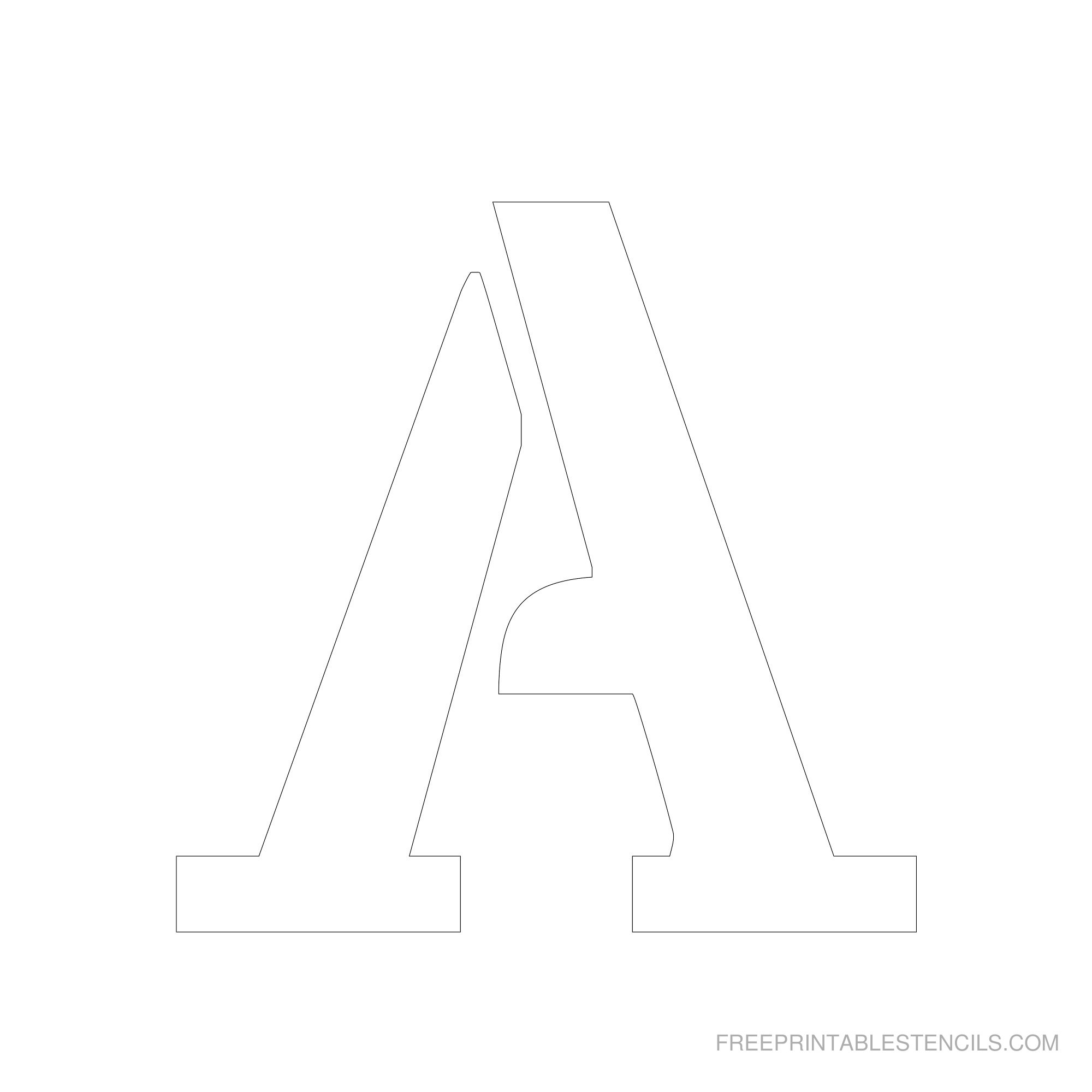 6 Letter Stencils Free Printable