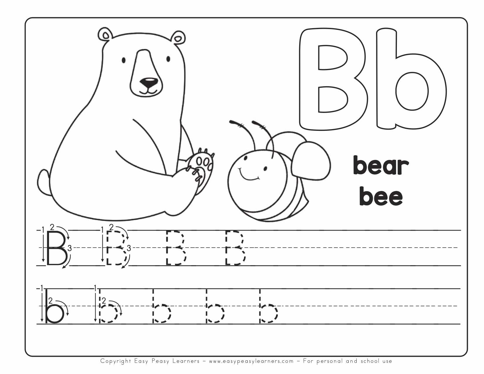 Free Printable Alphabet Worksheets For Pre-K