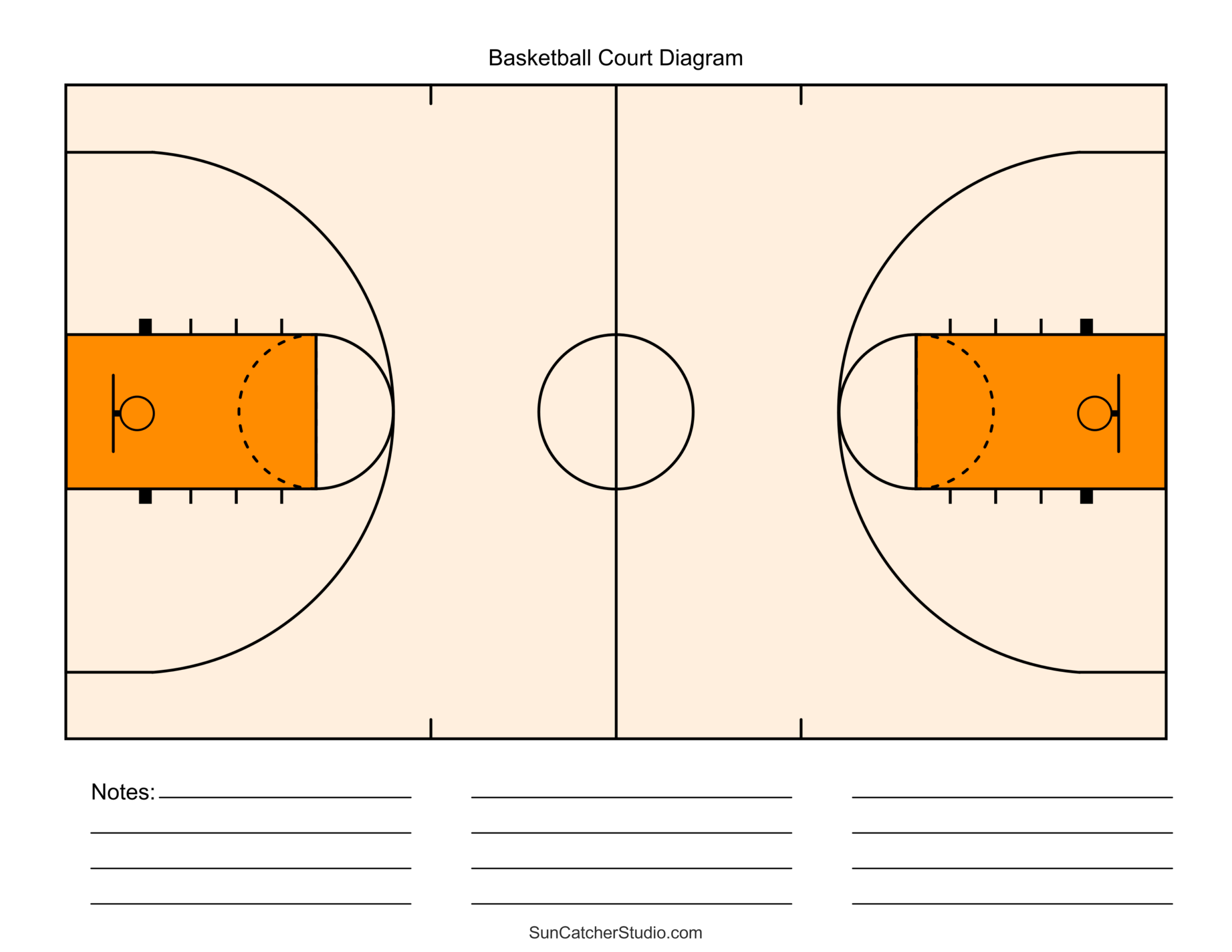 Basketball Printable Template