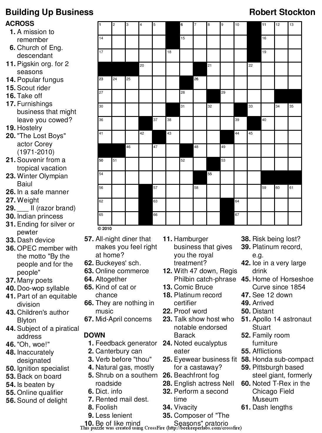 Usa Today Crossword Puzzles Printable