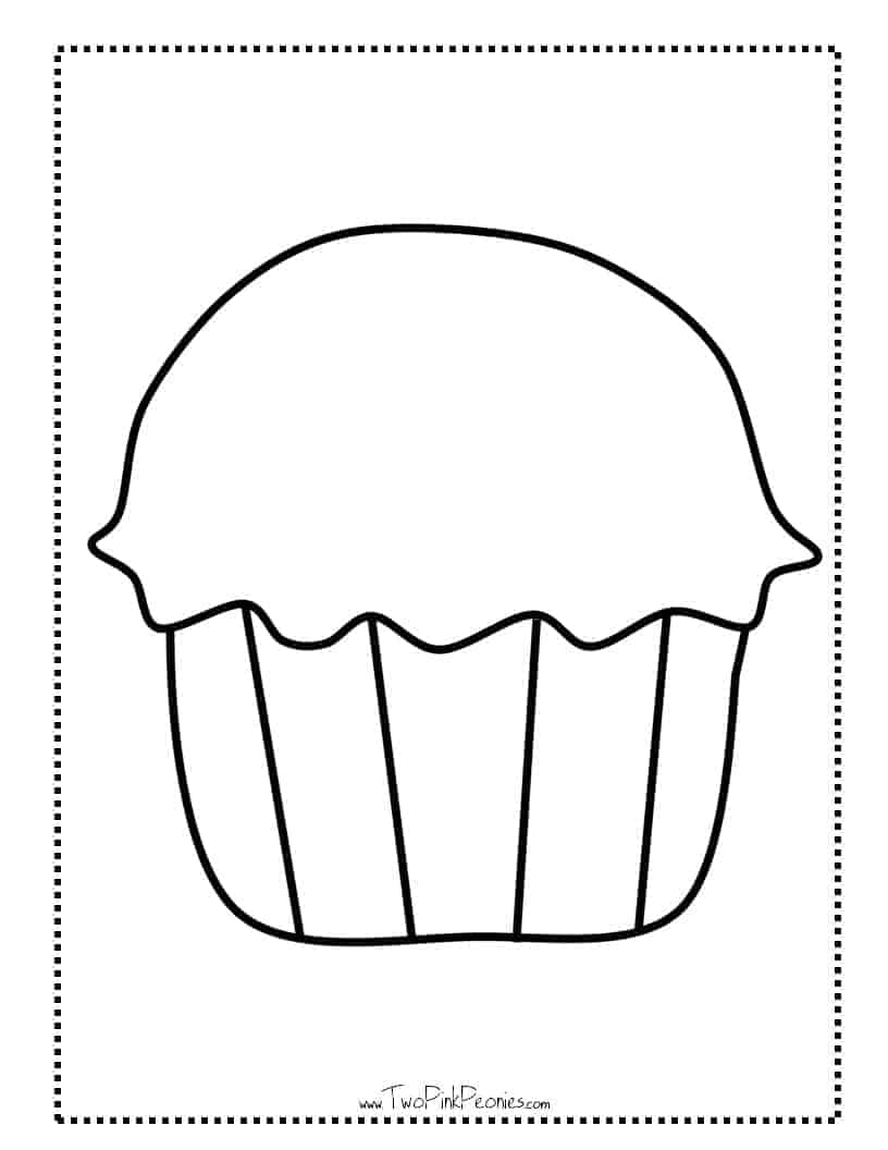 Cupcake Printable Template