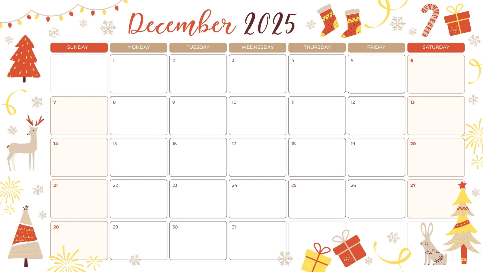 Free Printable Customizable Monthly Calendar Templates Canva