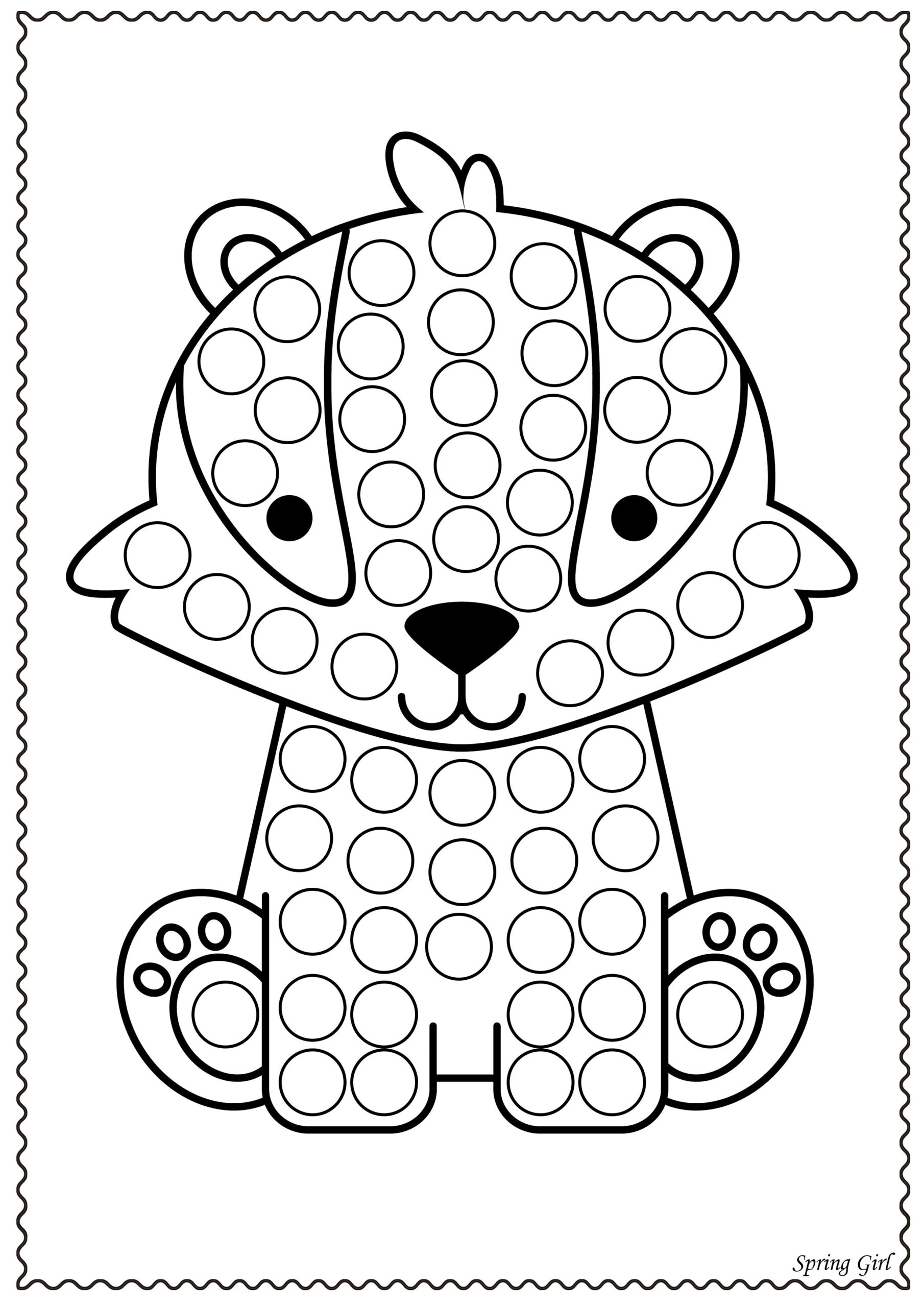 Free Printable Dot Art Printable Party Favors