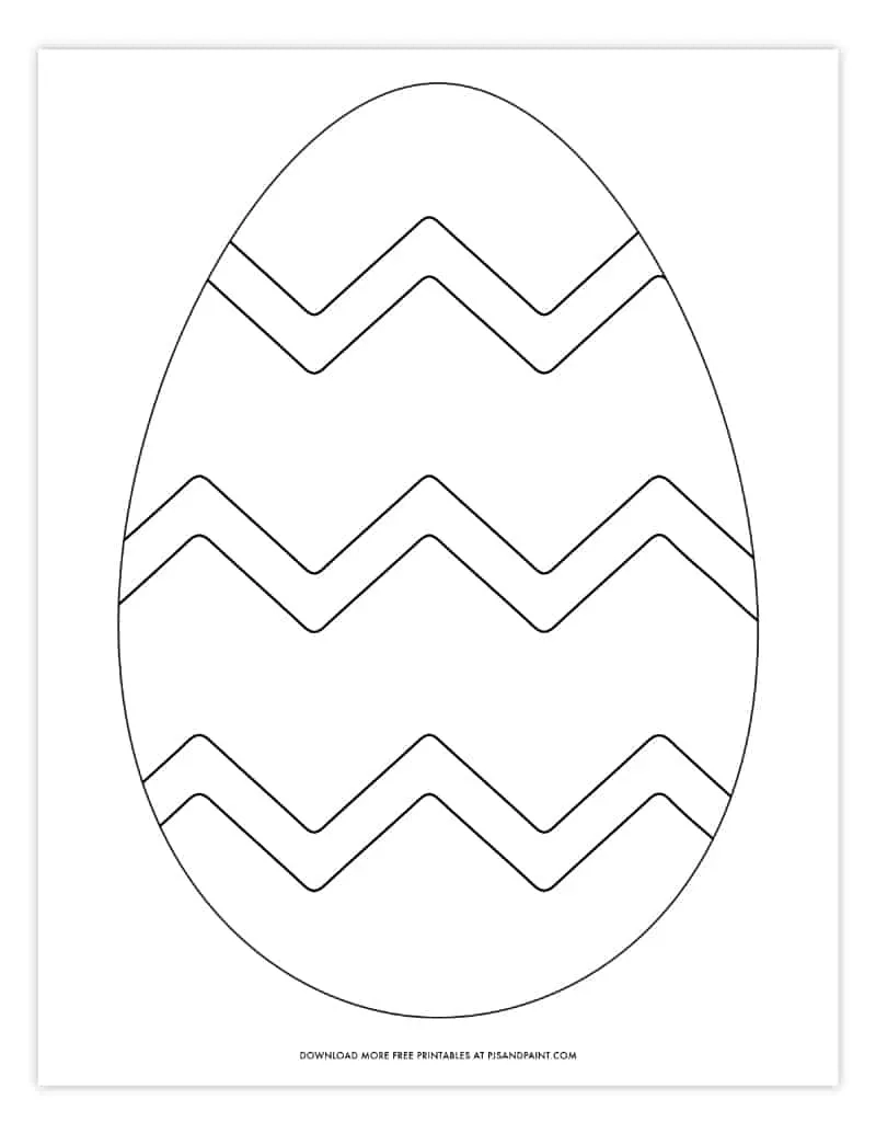 Easter Egg Printable Template