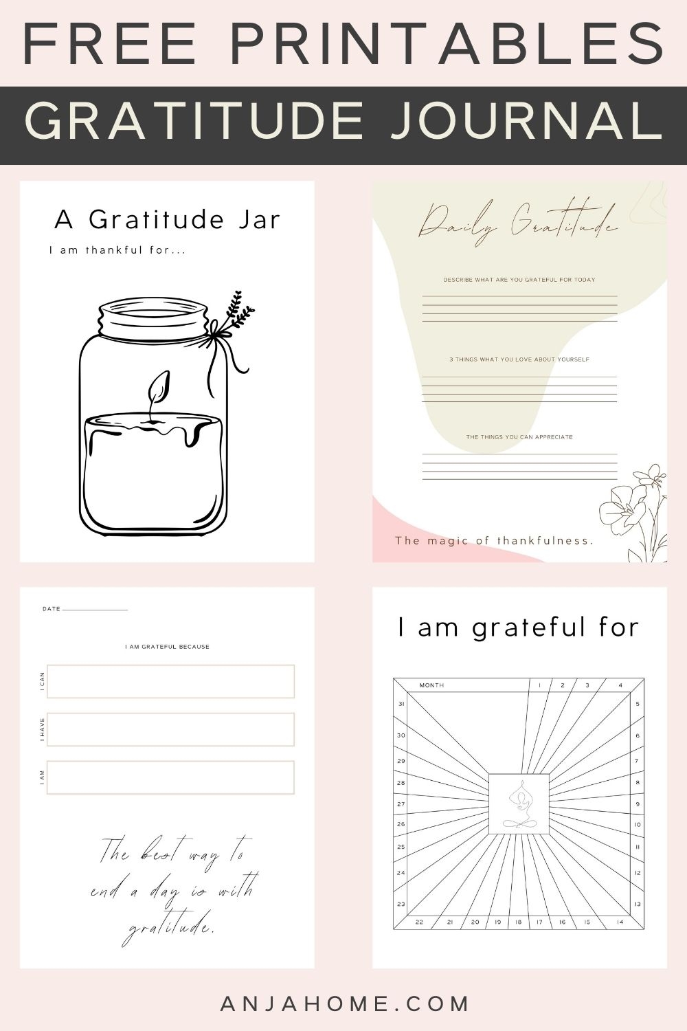 Free Printable Gratitude List
