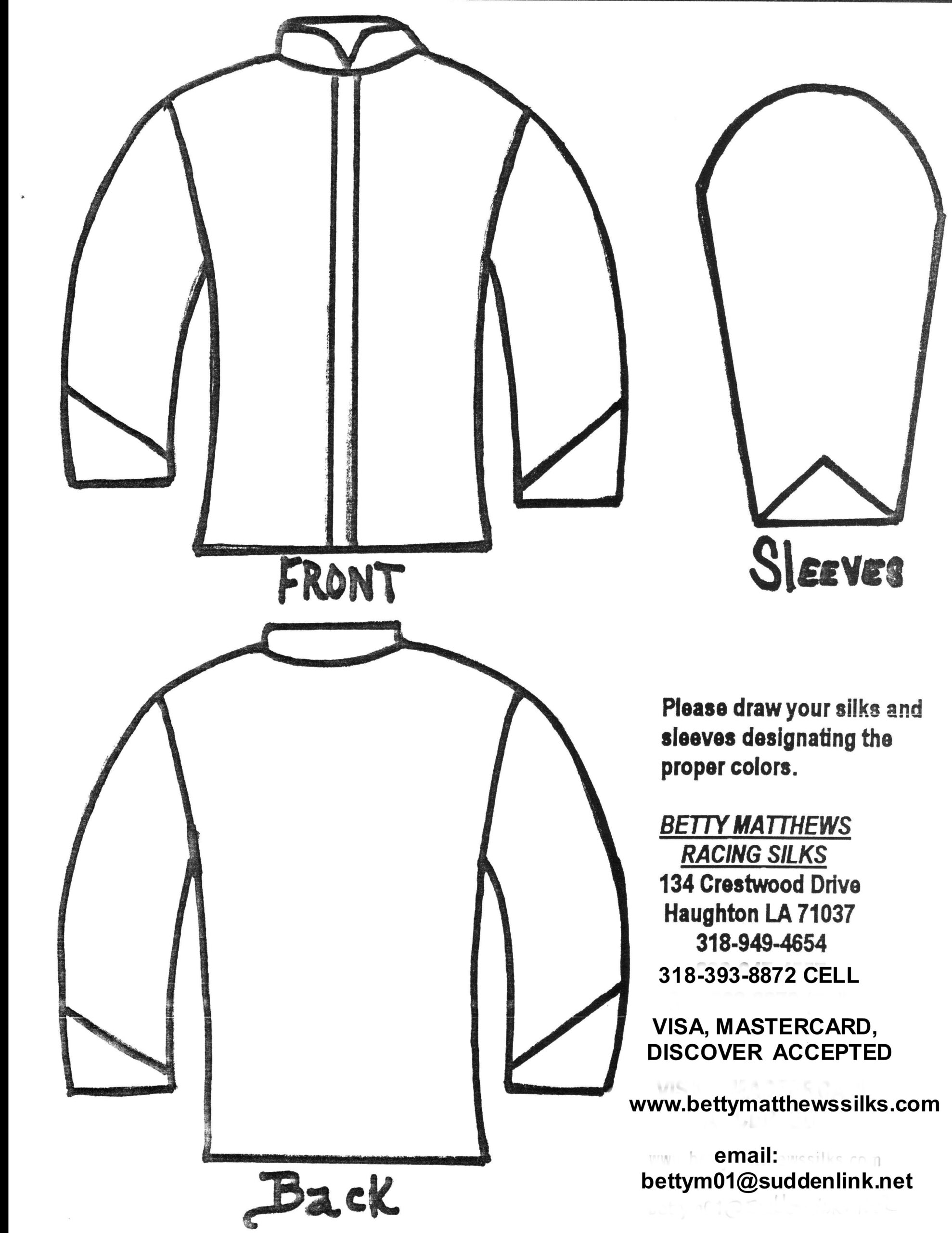 Free Printable Jockey Silks Template