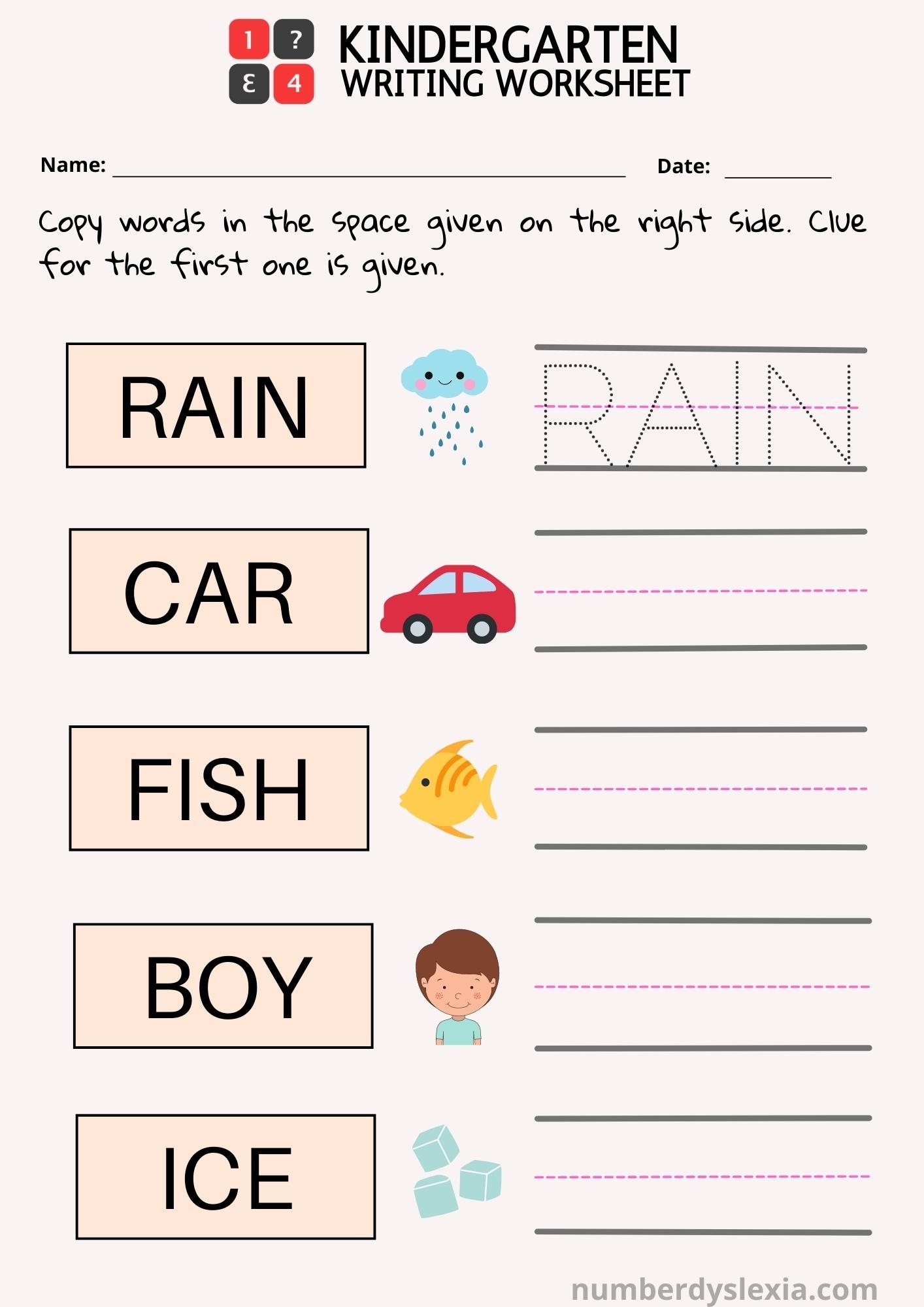 Free Printable Writing Worksheets Pdf