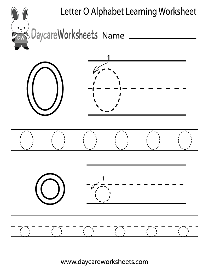Printable Letter O Worksheets