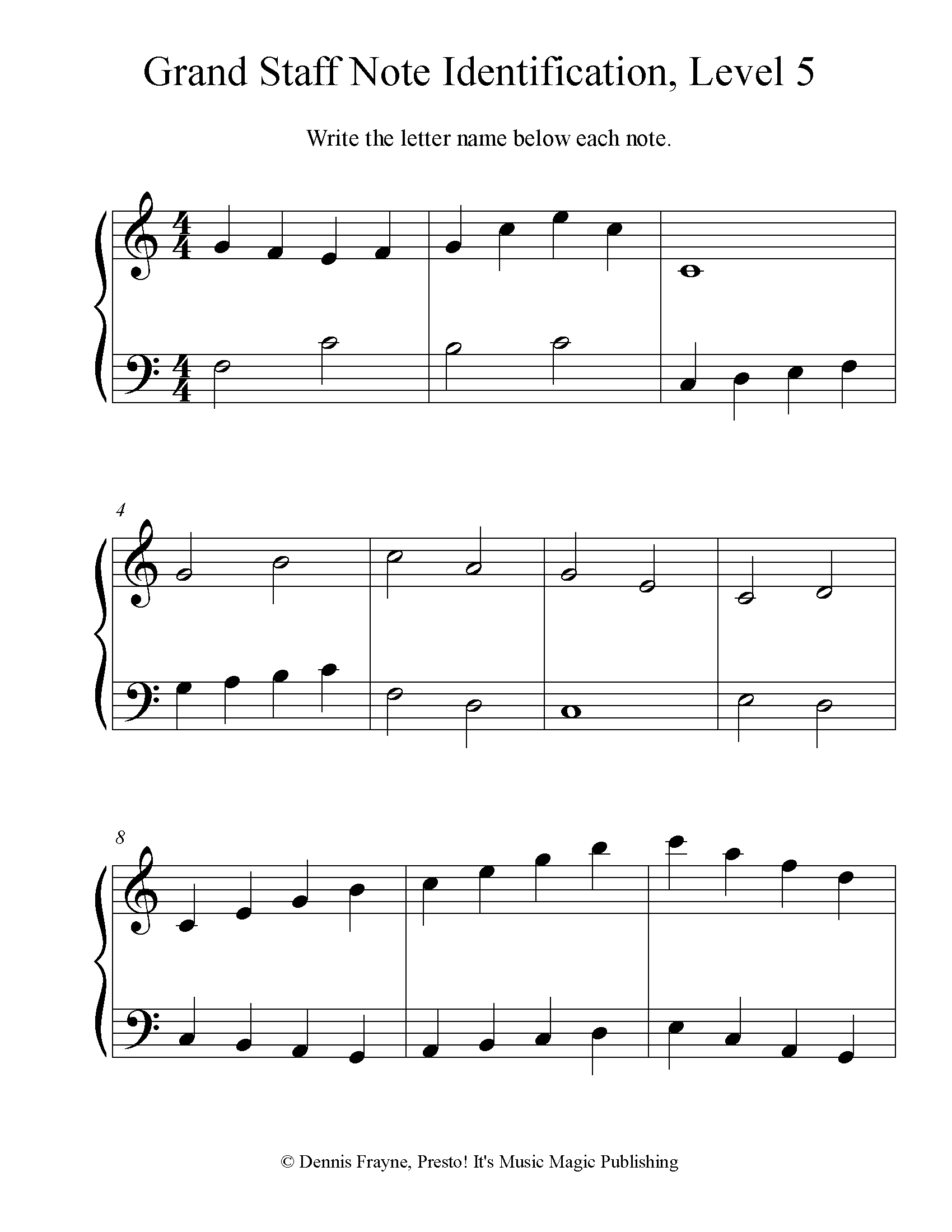 Free Printable Music Notes Worksheets