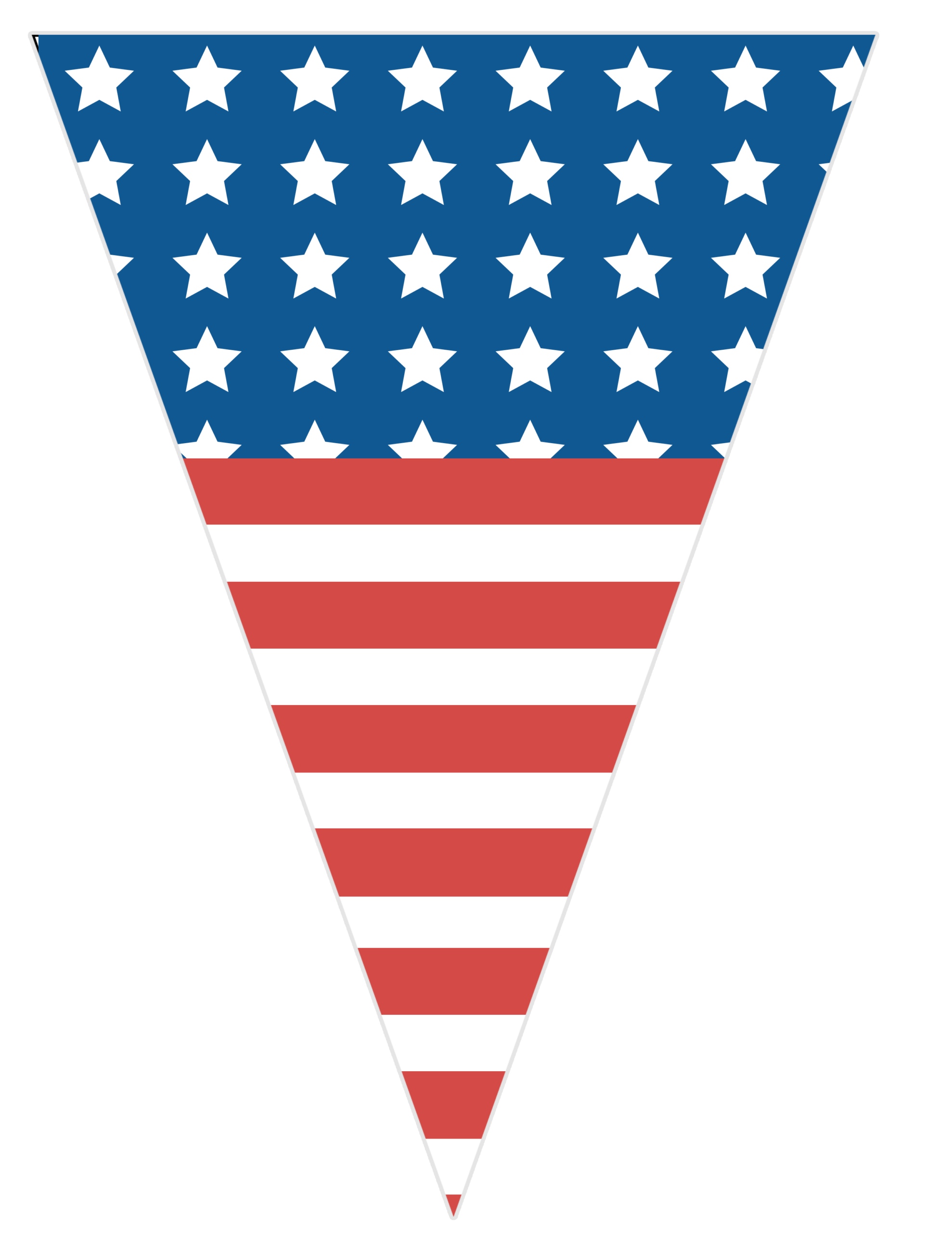 Free Printable Patriotic Banner Letters Numbers amp Symbols 
