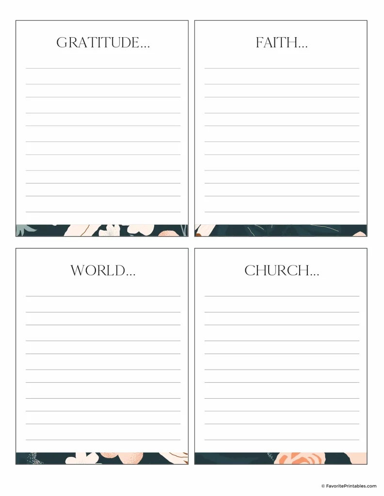 Free Printable Prayer Board Kit Favorite Printables