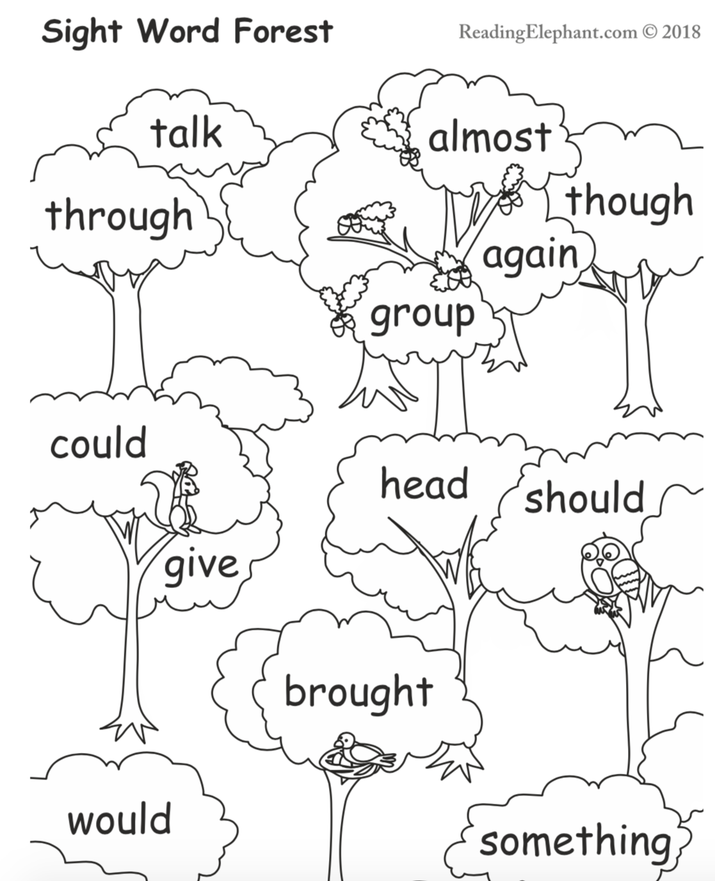 Printable Sight Word Worksheets Free