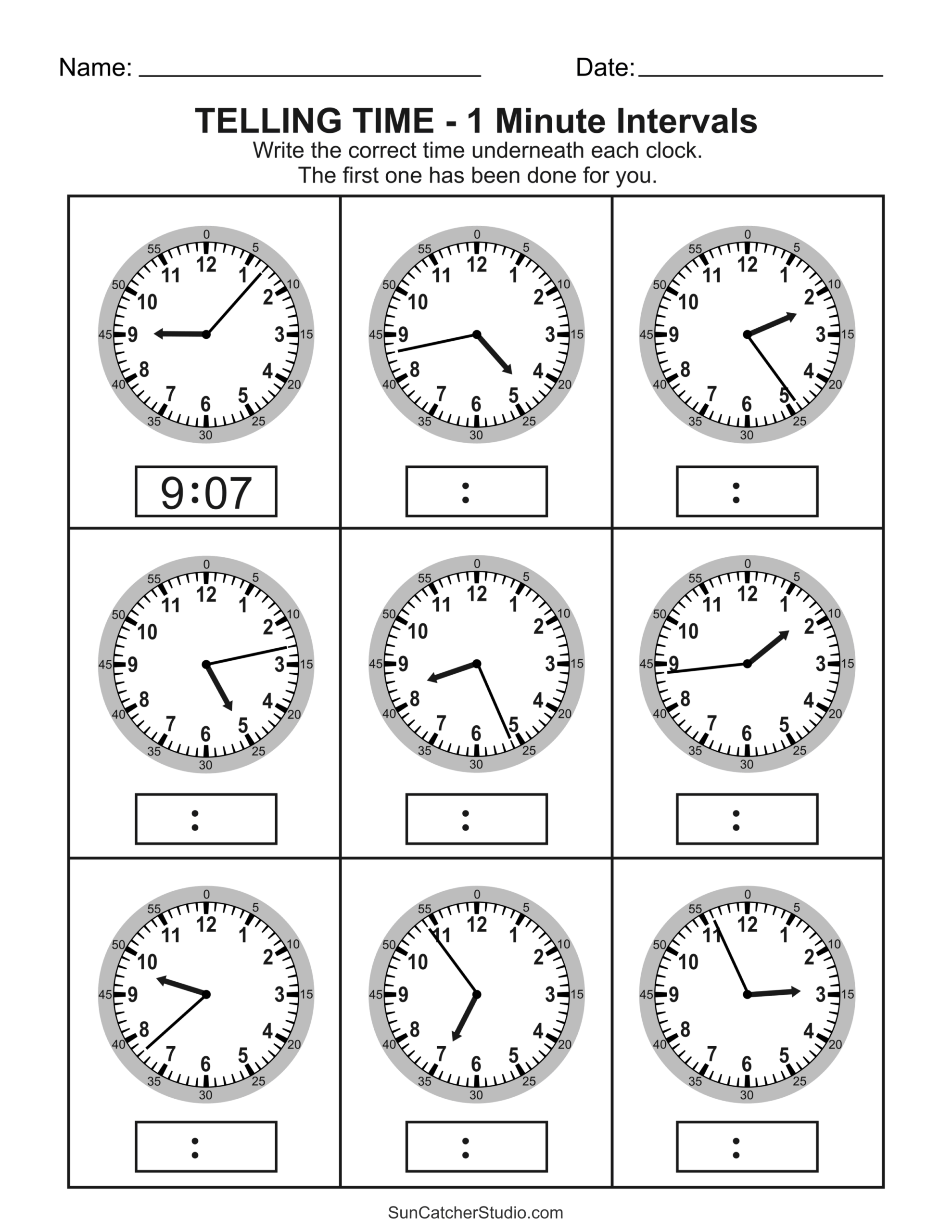 Free Printable Time Worksheets Grade 4