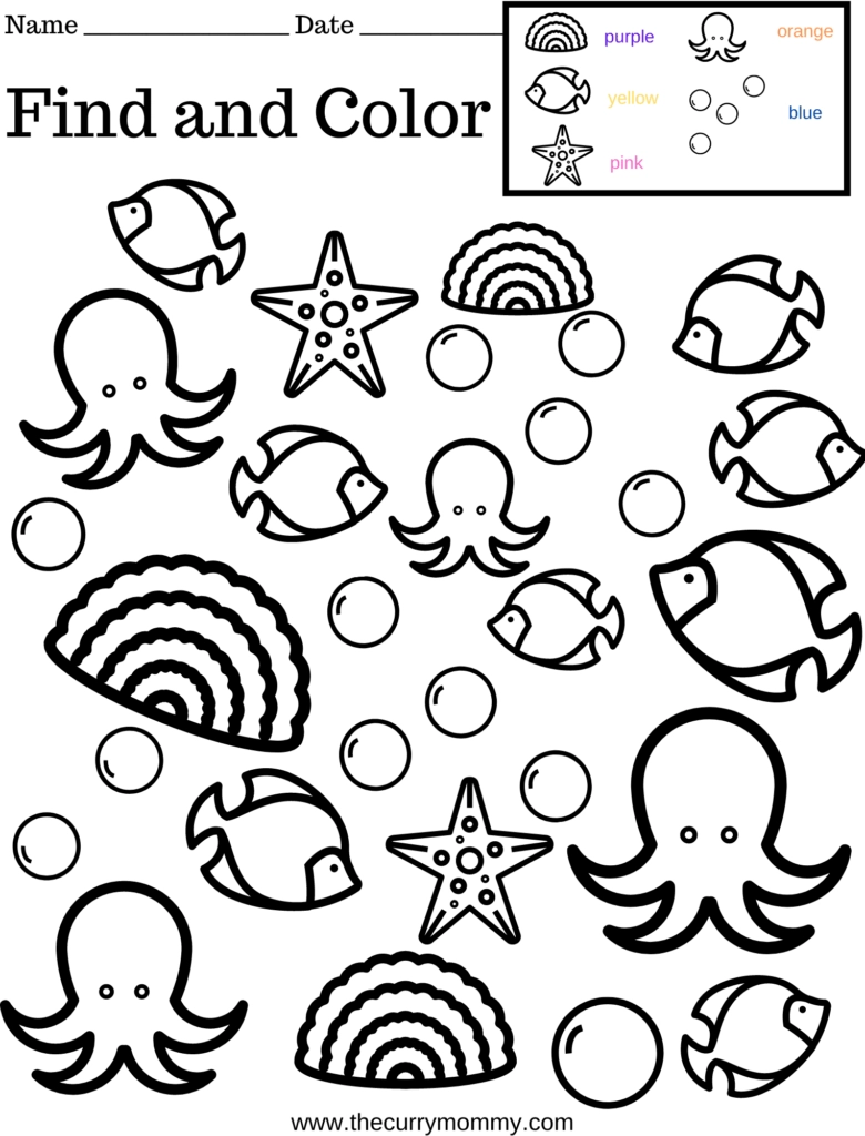 Free Printable Worksheets For Kids The Curry Mommy