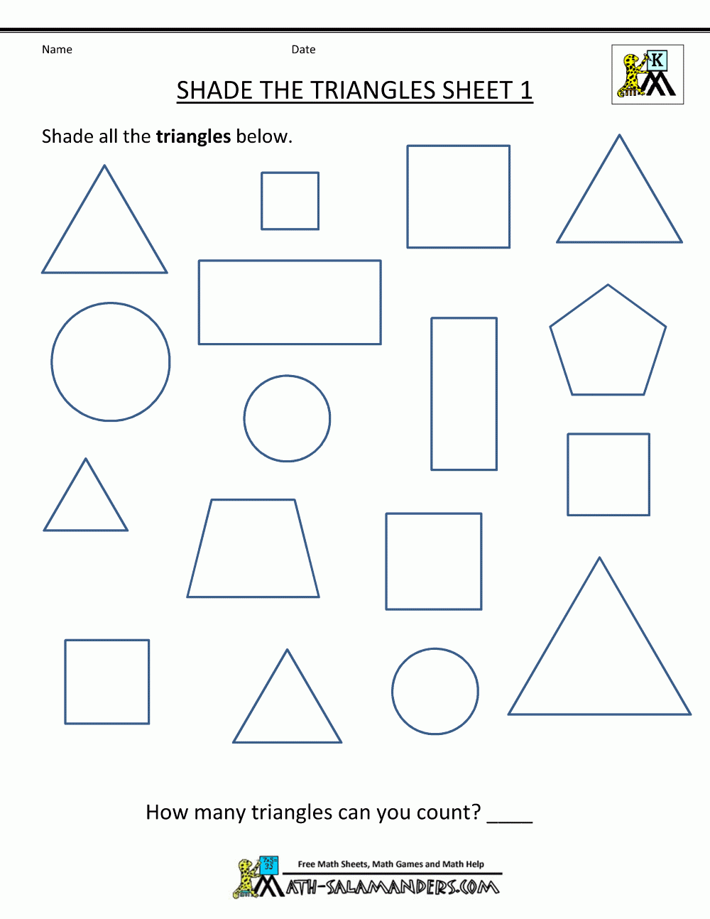 Free Printable Preschool Worksheets Shapes