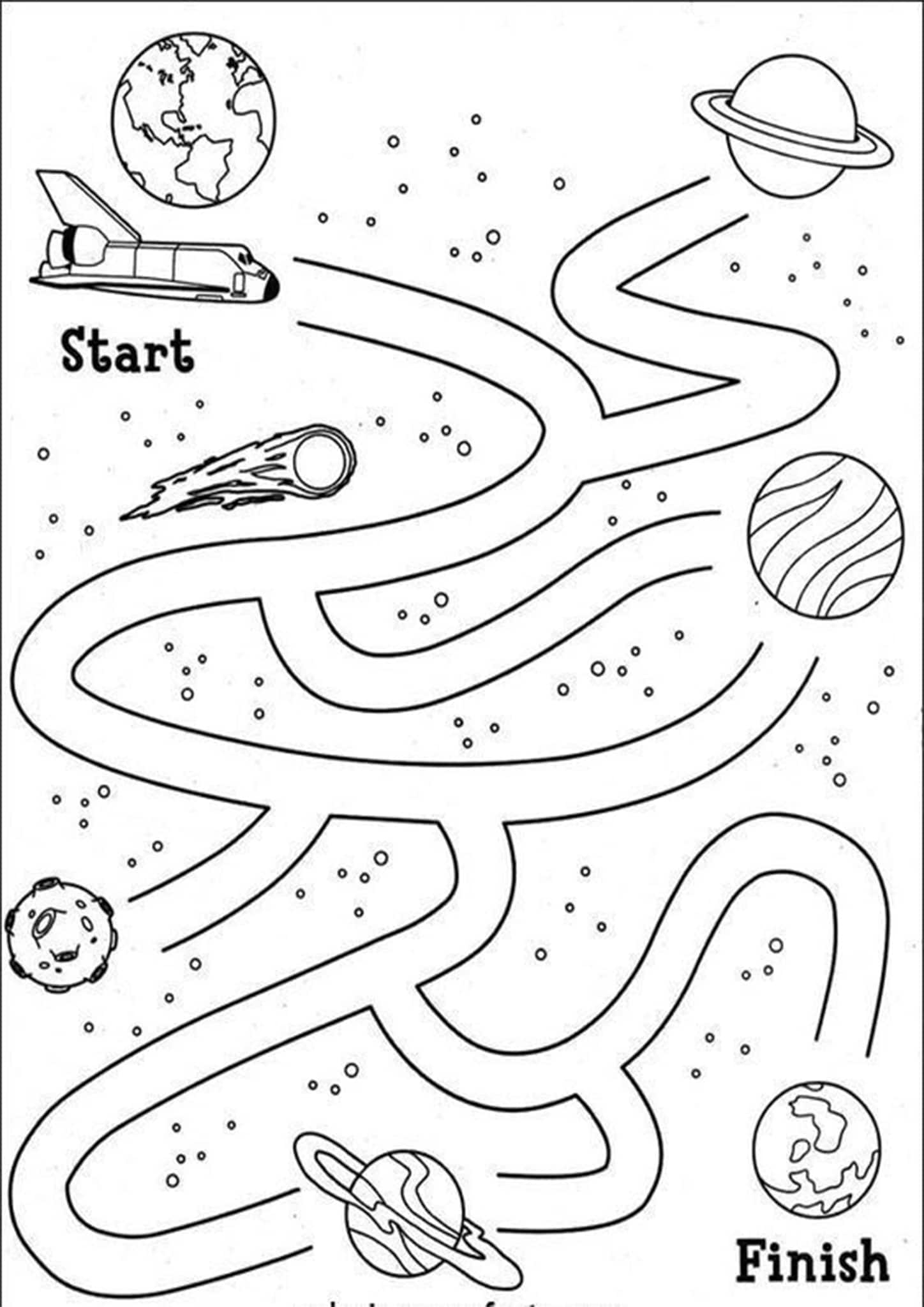 Easy Maze Worksheet Printable