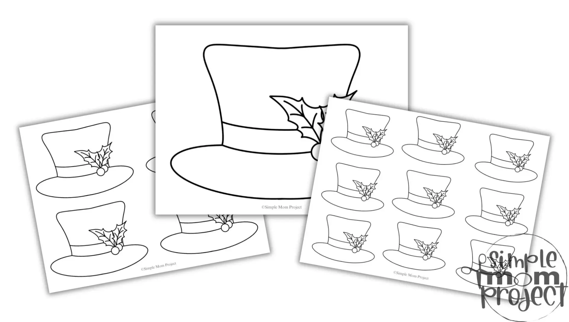 Free Snowman Hat Template Bundle Easy Winter Craft For Kids 