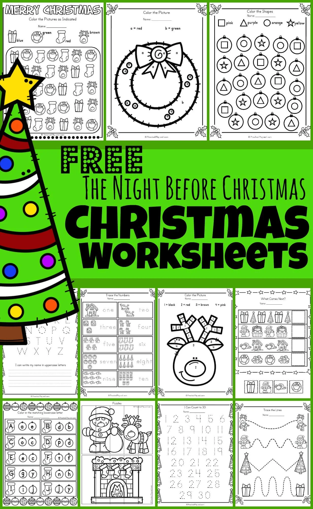 Free Printable Christmas Activity Worksheets