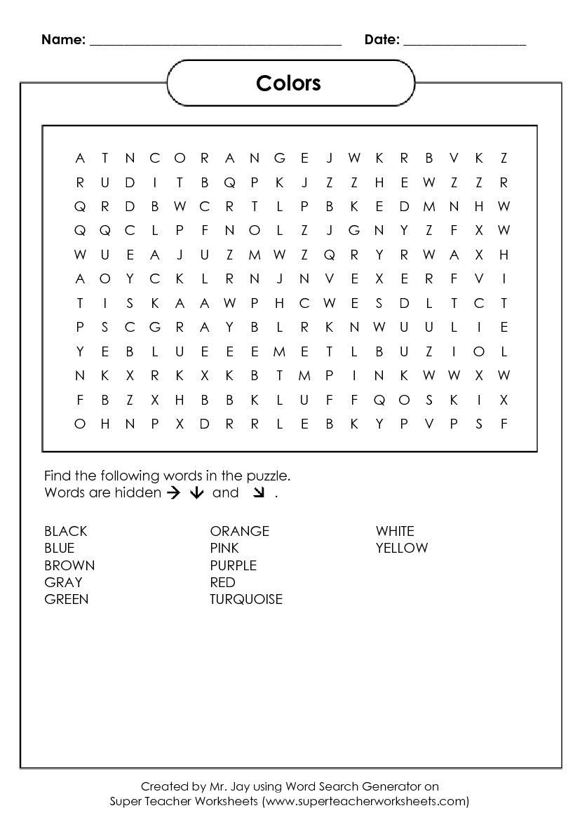 Free Word Search Puzzle Generator Custom Word Search Maker