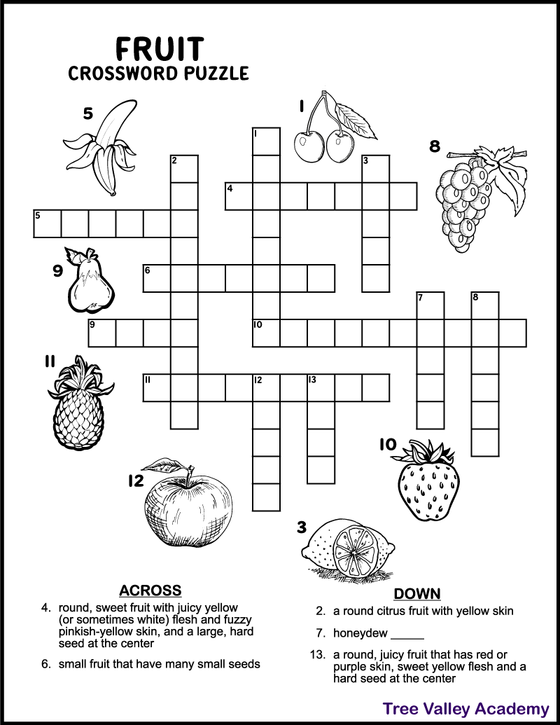 Circle Crossword Puzzles Printable