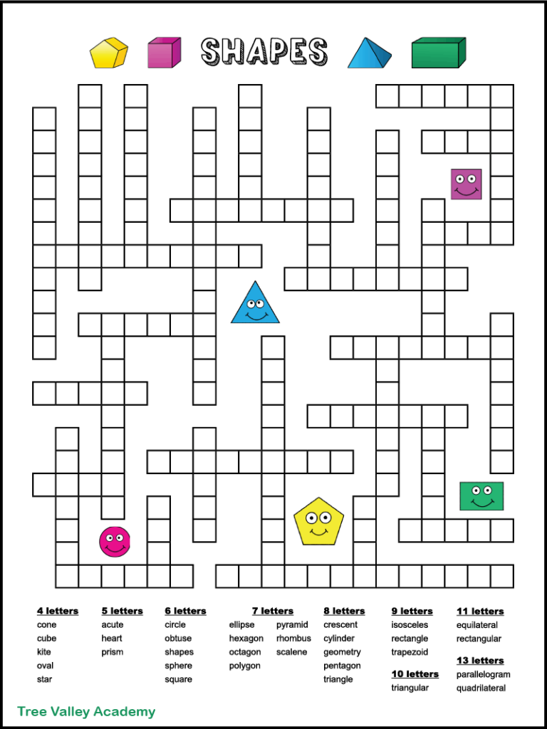 Geometric Shape Puzzles Printable