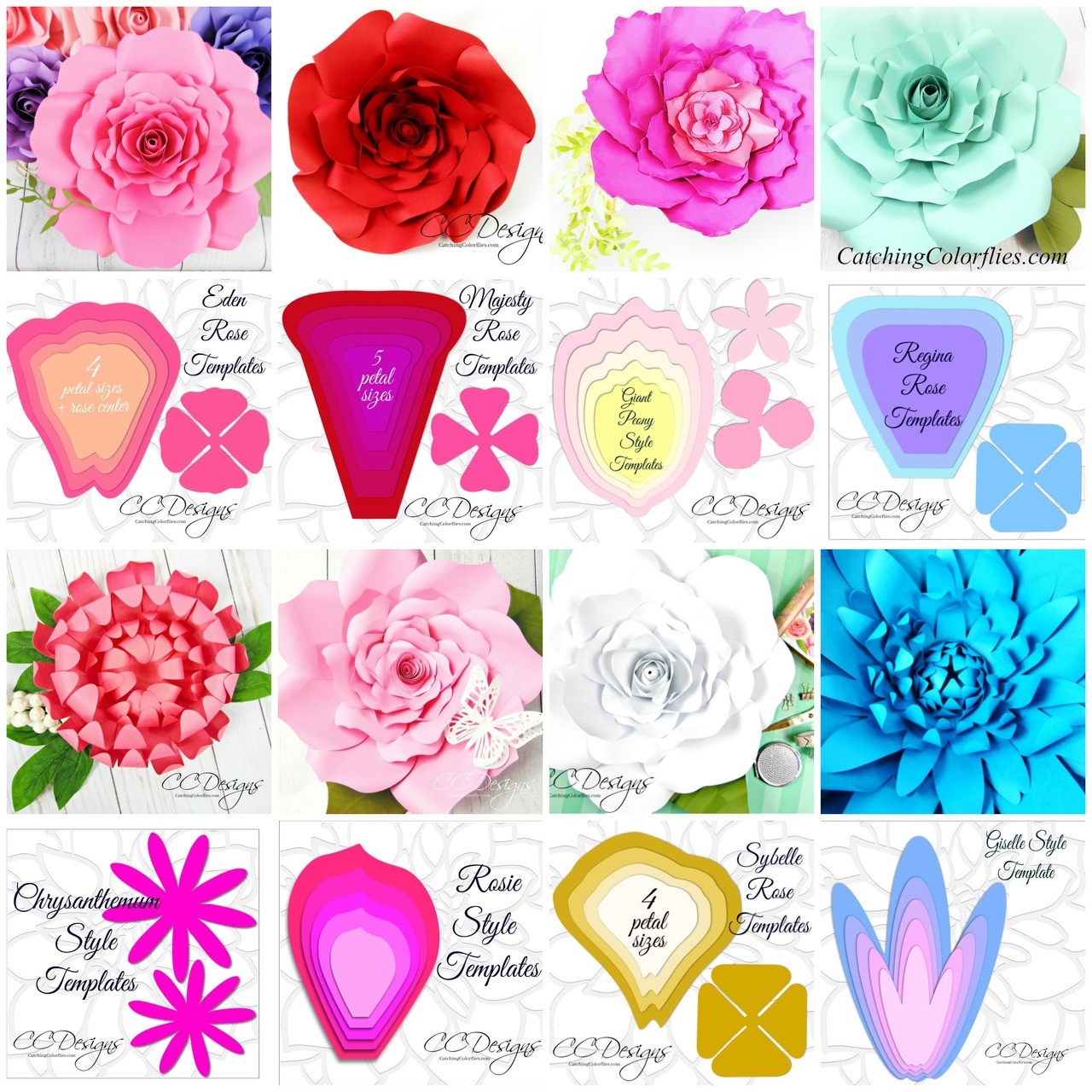 Printable Large Flower Template