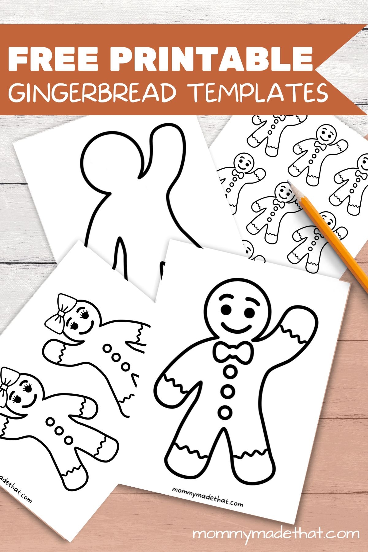 Gingerbread Man Template Printable Free
