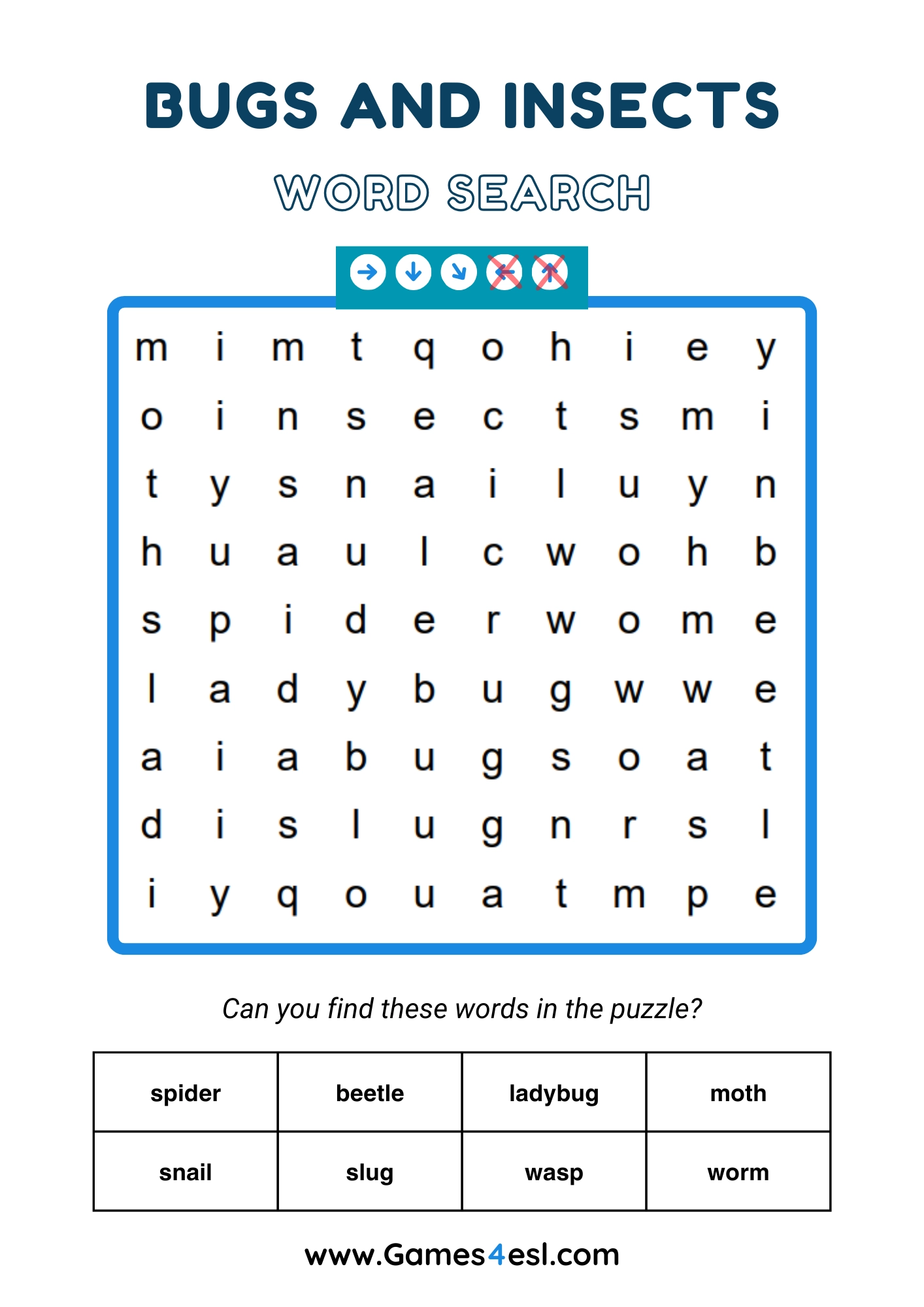 Grade 2 Word Searches Games4esl