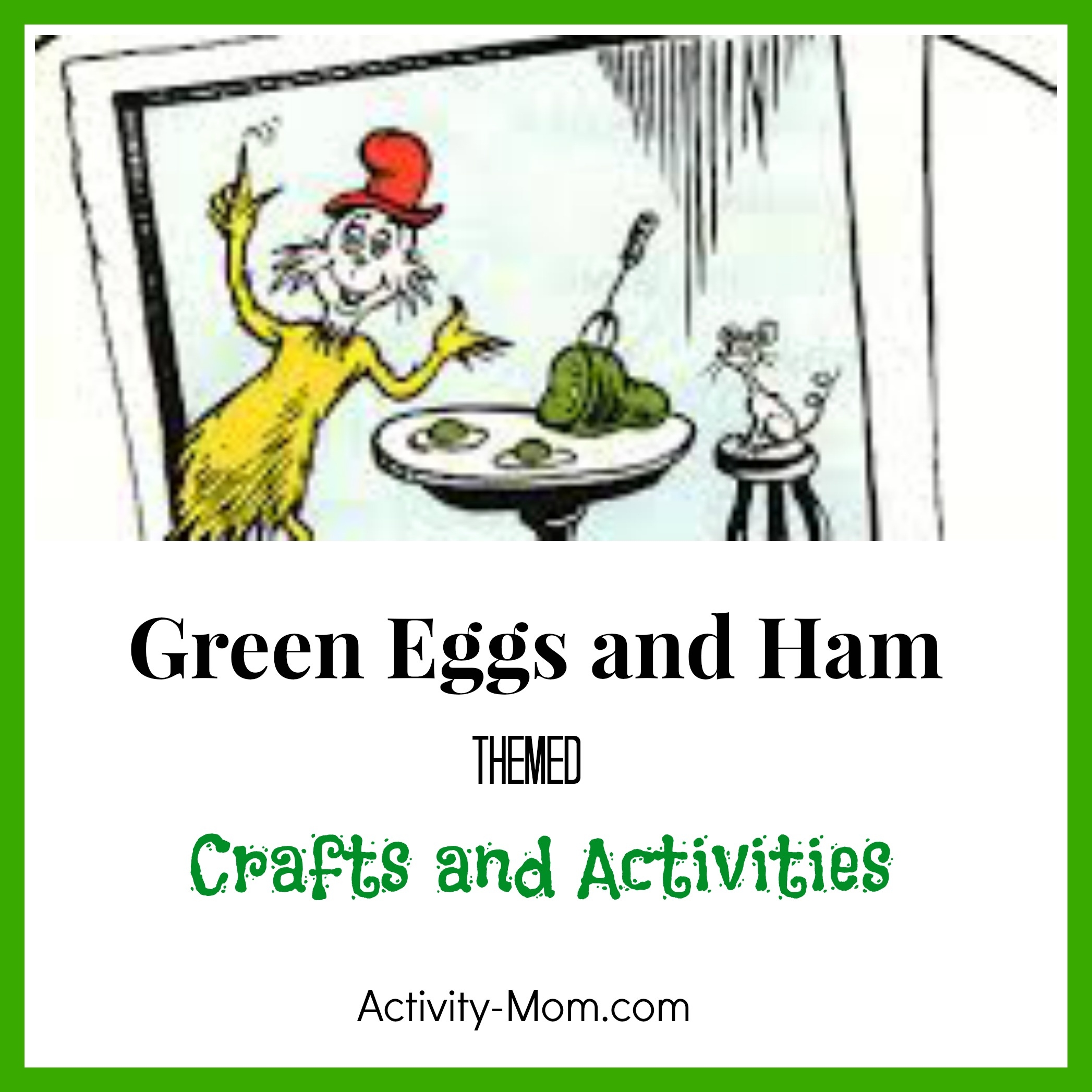 Free Green Eggs And Ham Printables