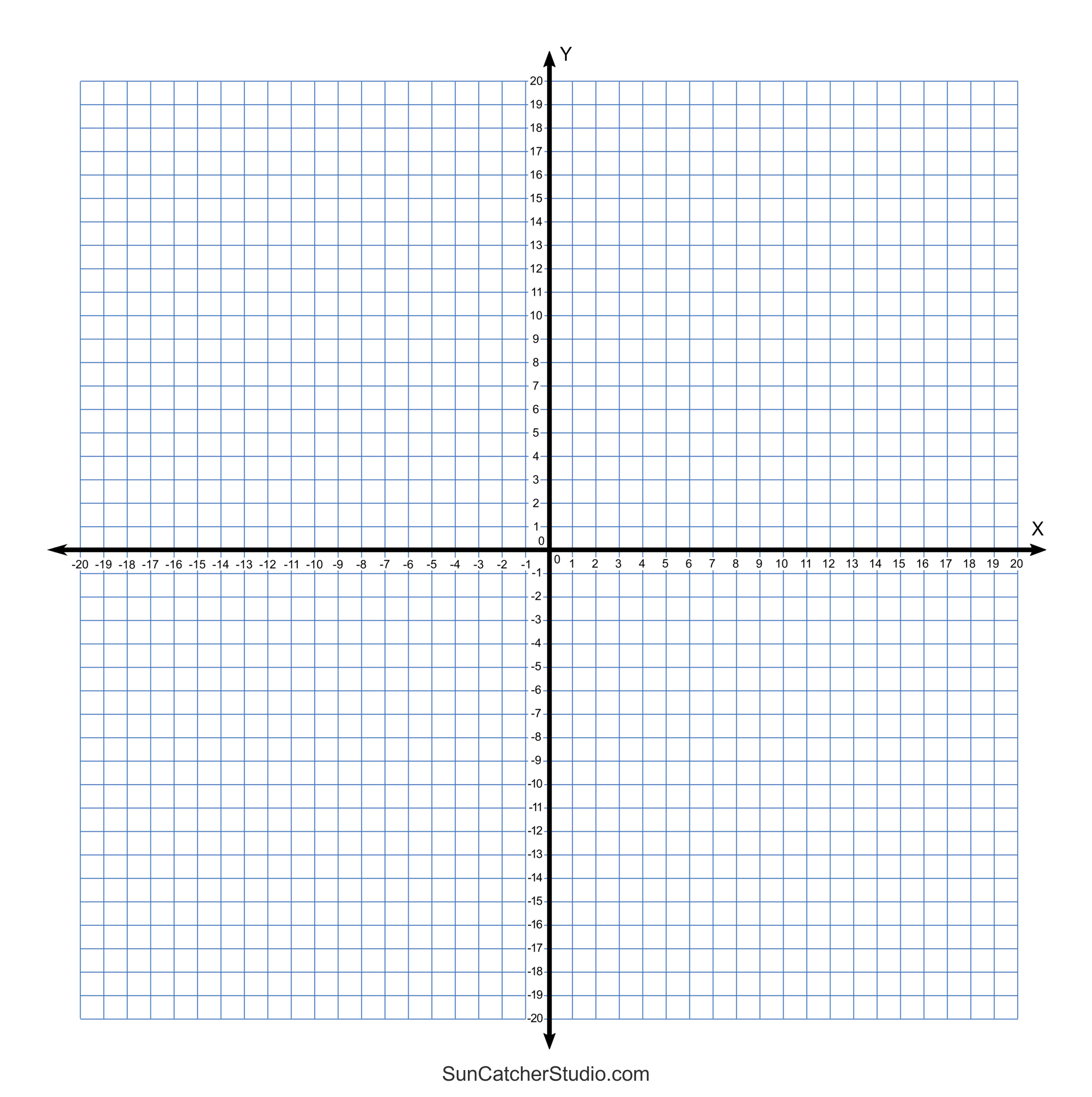 Free Printable Cartesian Graphs