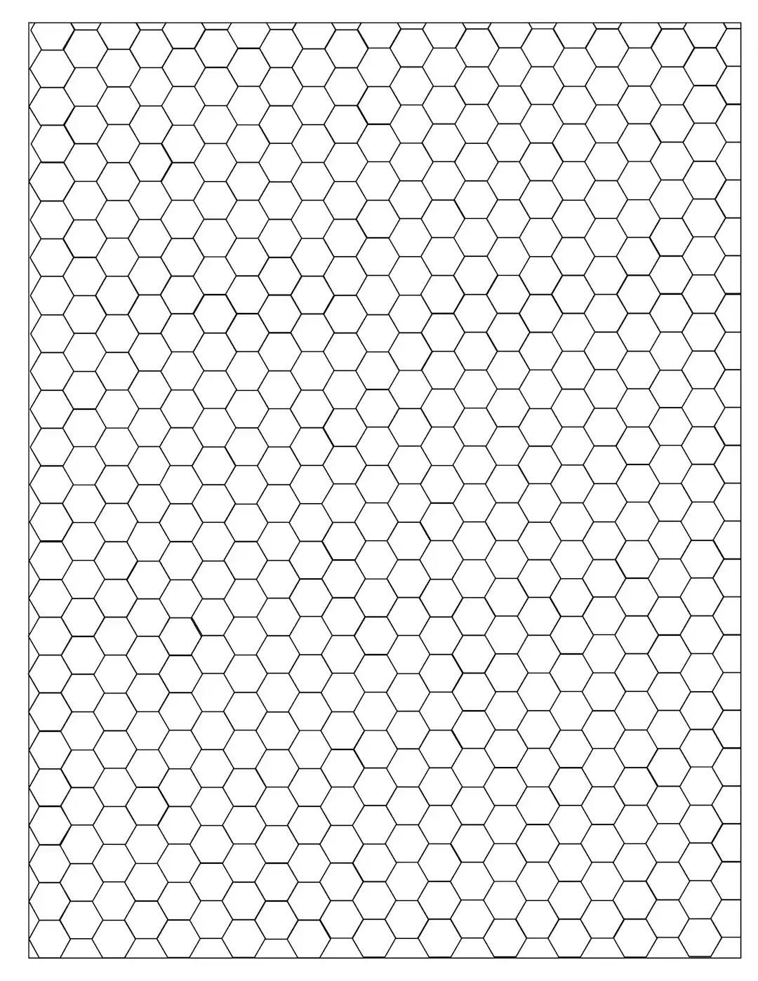 Hex Graph Paper Printable