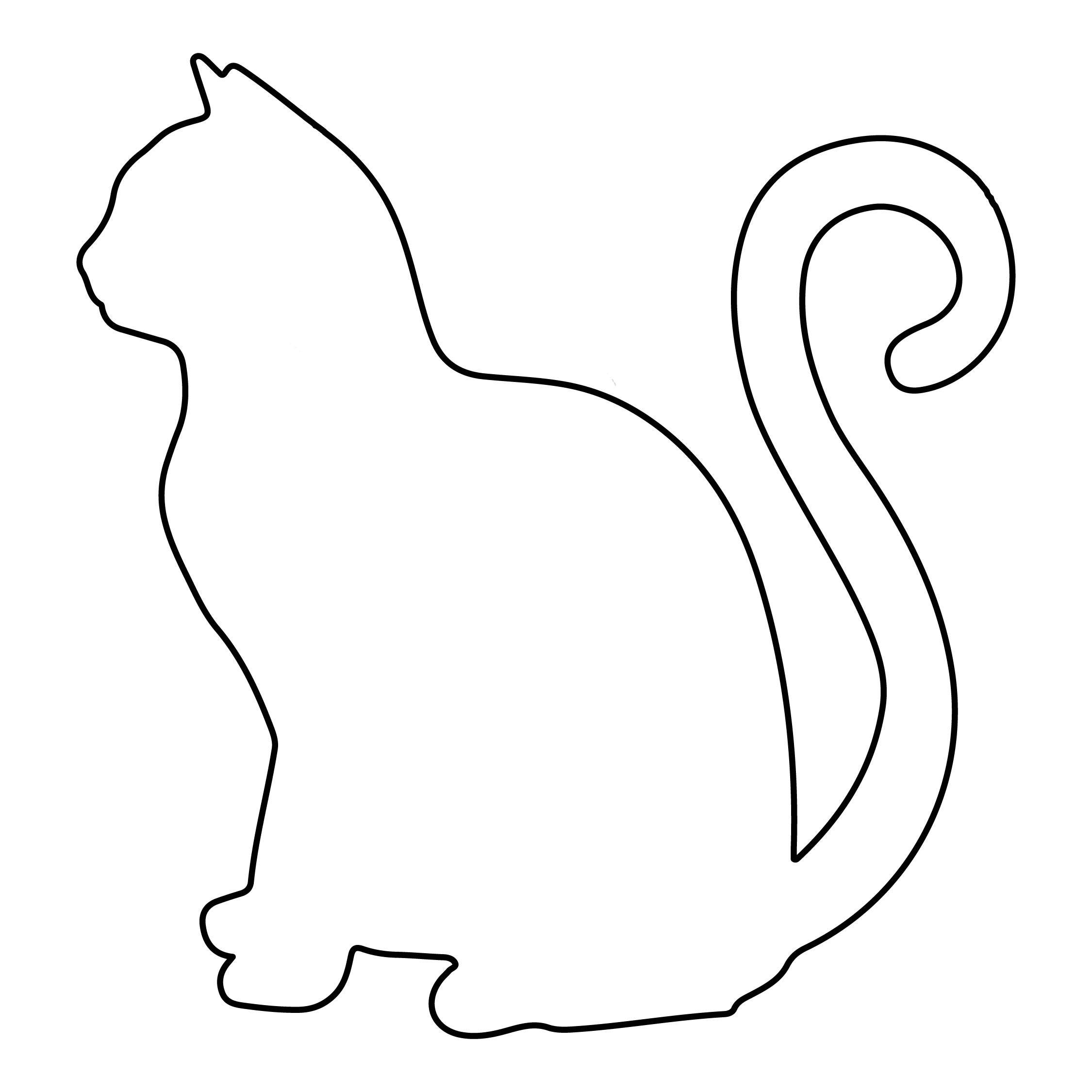 Halloween Cat Template Free Printable