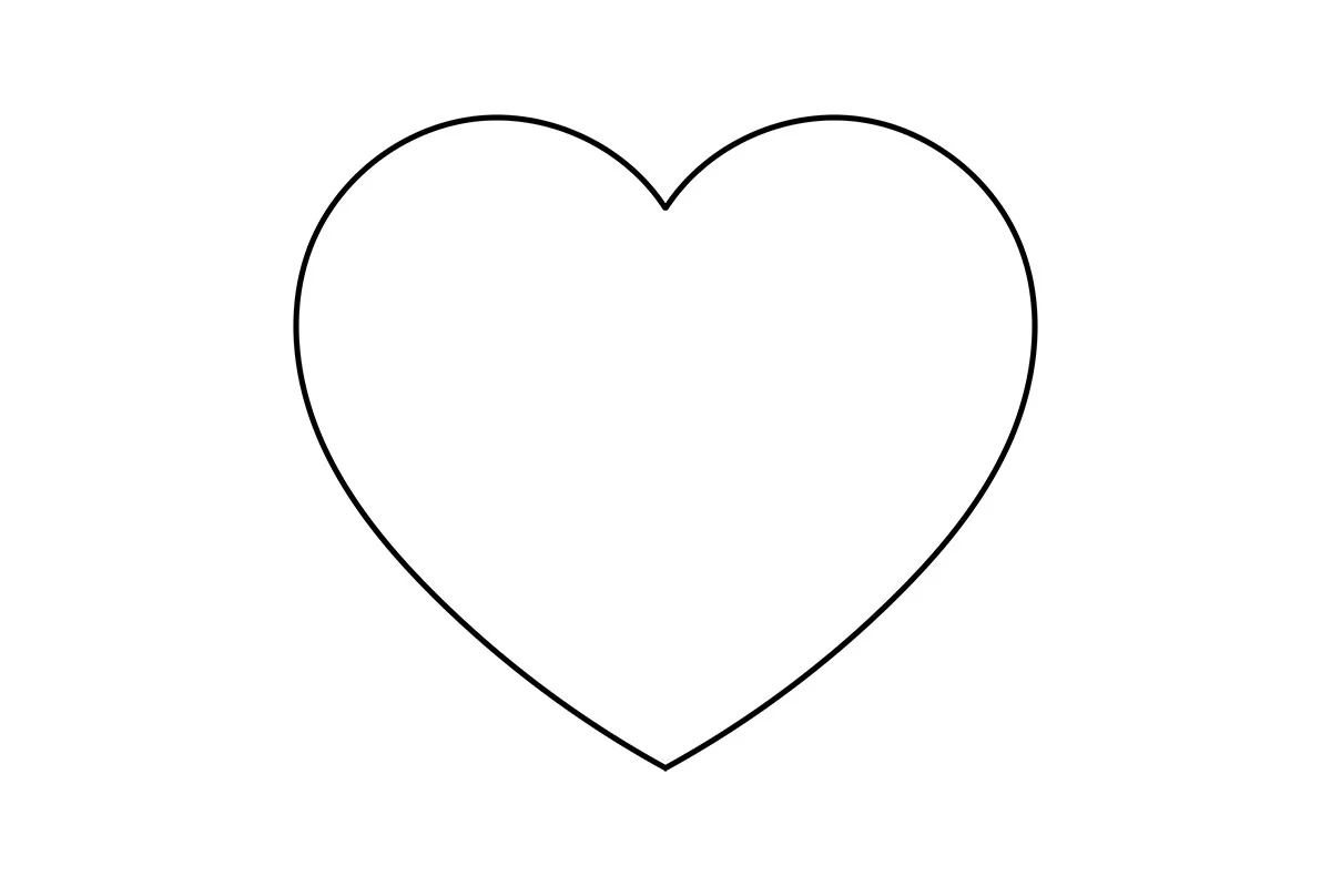 Heart Template Free Printables The Best Ideas For Kids