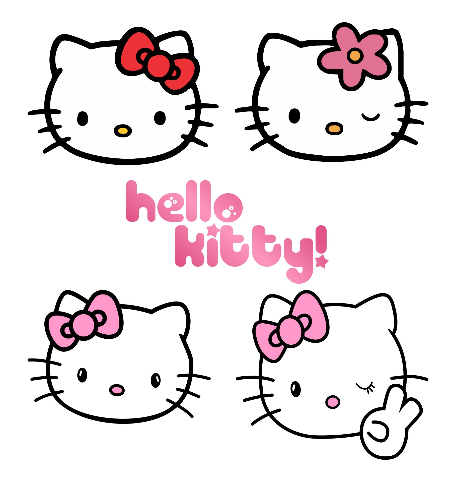 Hello Kitty Face 20 Free PDF Printables Printablee