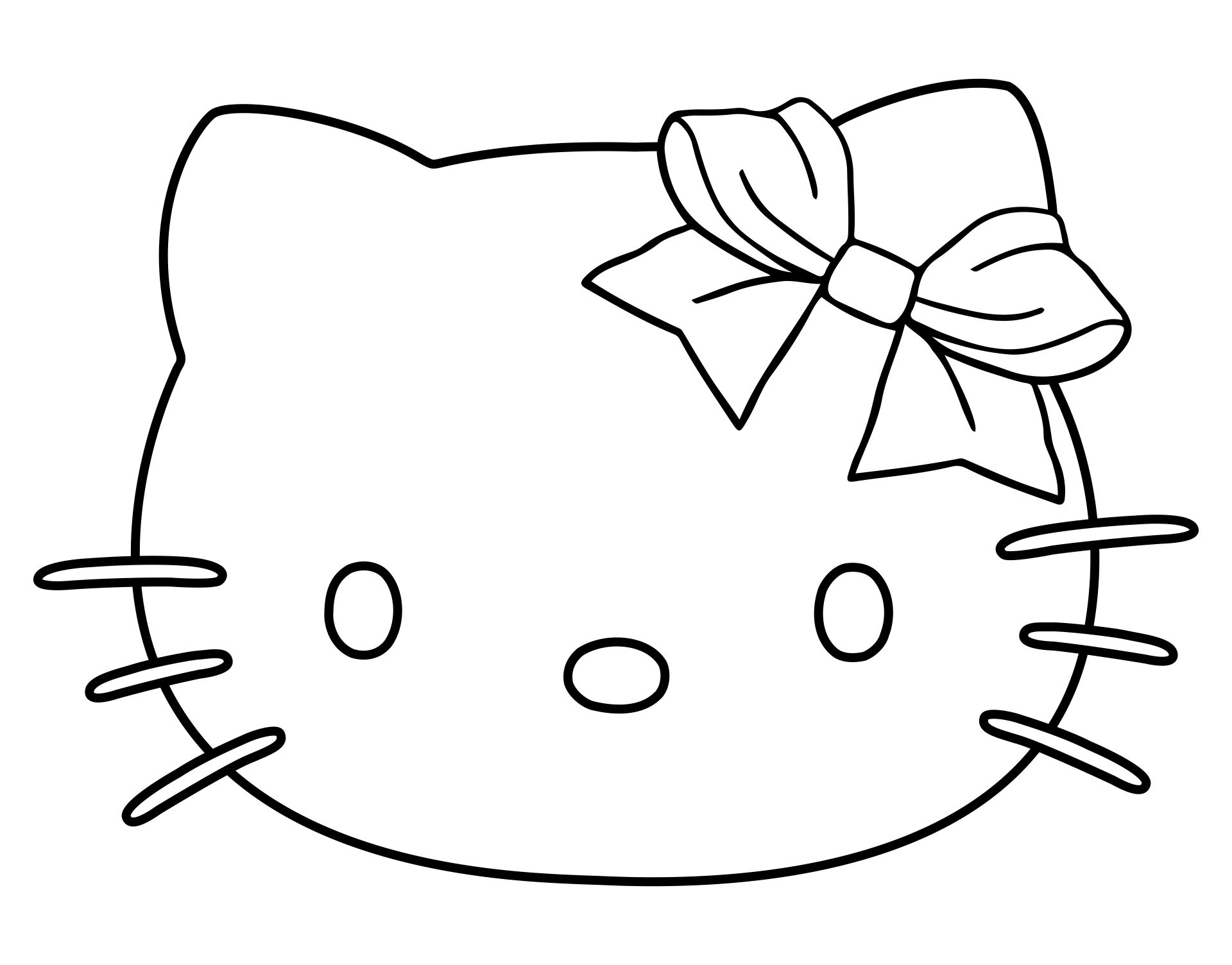 Hello Kitty Template Printable