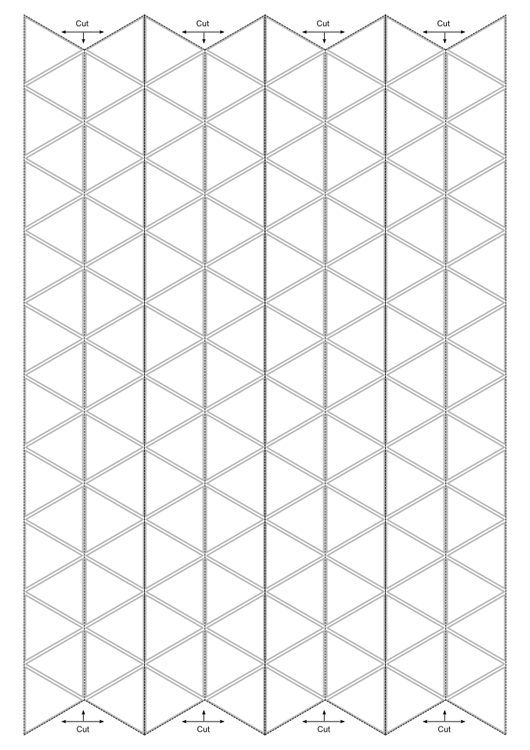 Printable Hexaflexagon Template