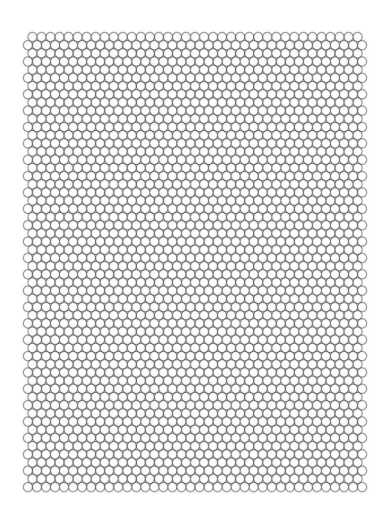 Printable Hexagonal Graph Paper