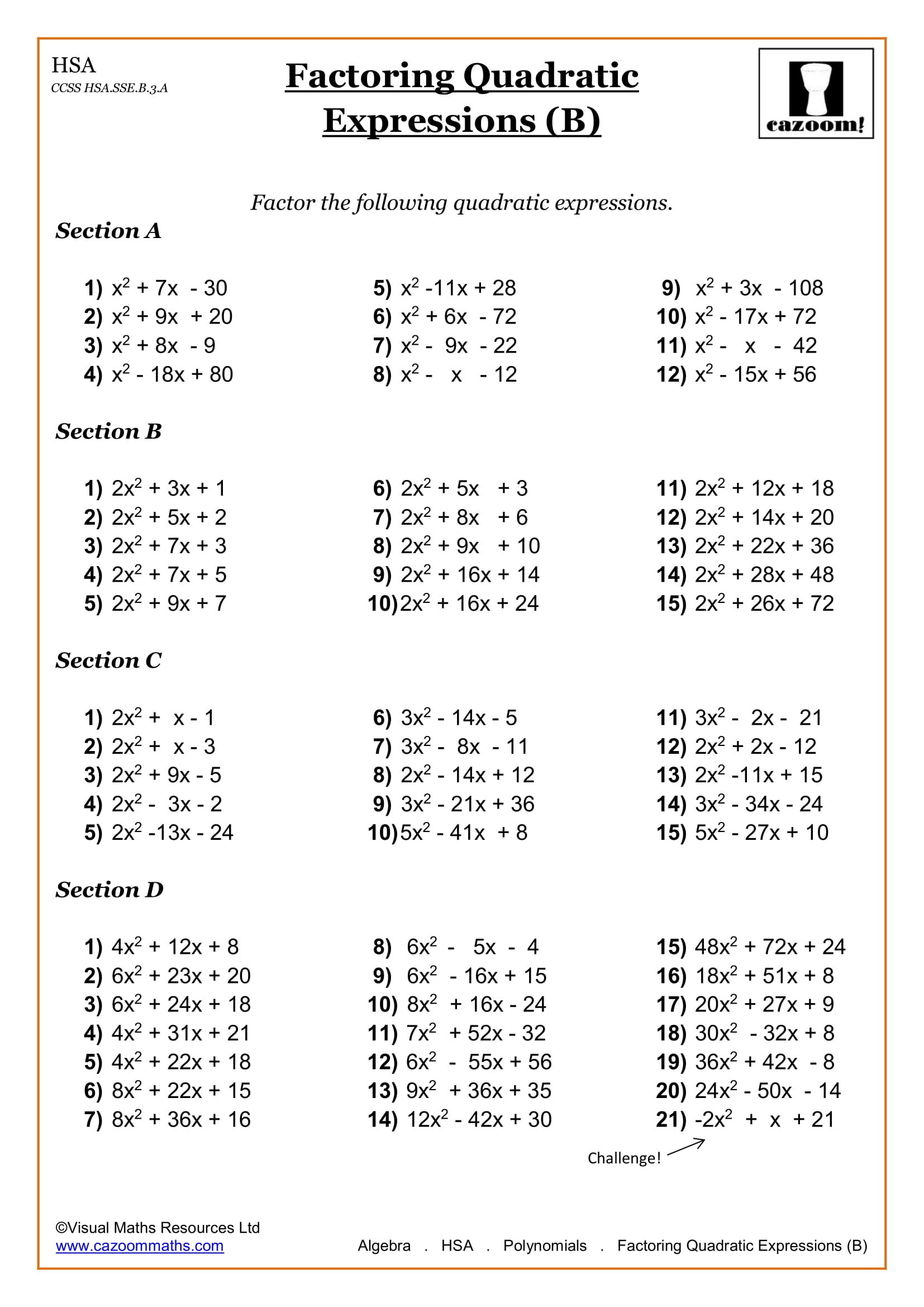 Algebra Worksheets Printable 9th Grade